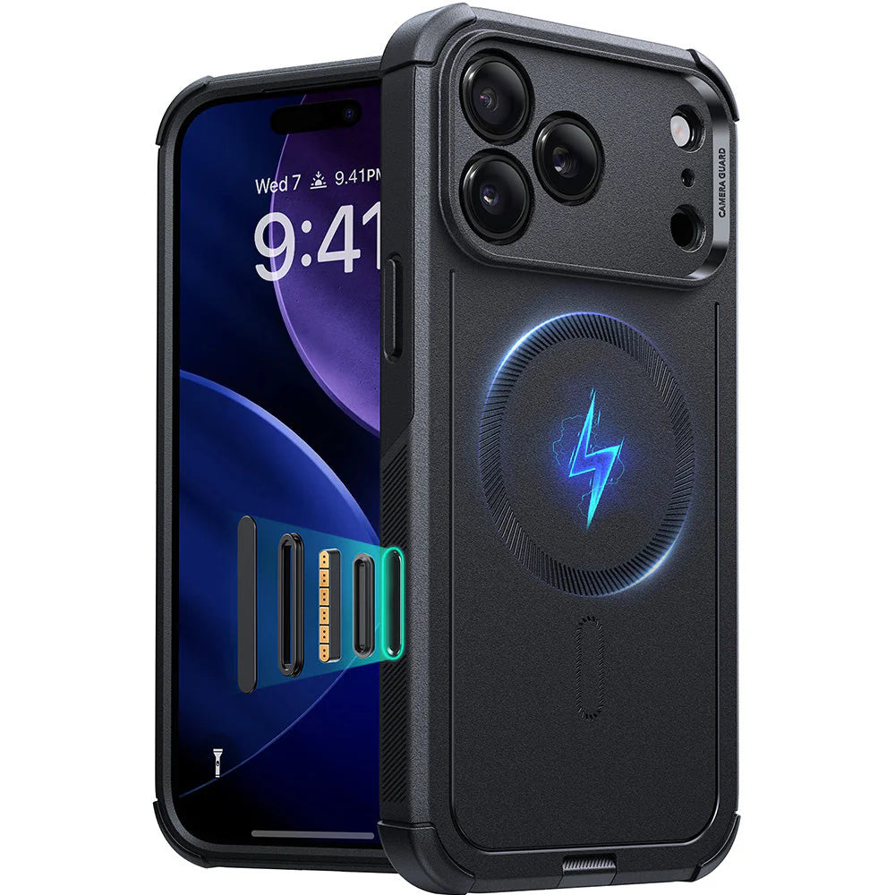 Case  ESR Cyber Tough Magnetic iPhone 17 Pro Max (Camera Control) - Negro