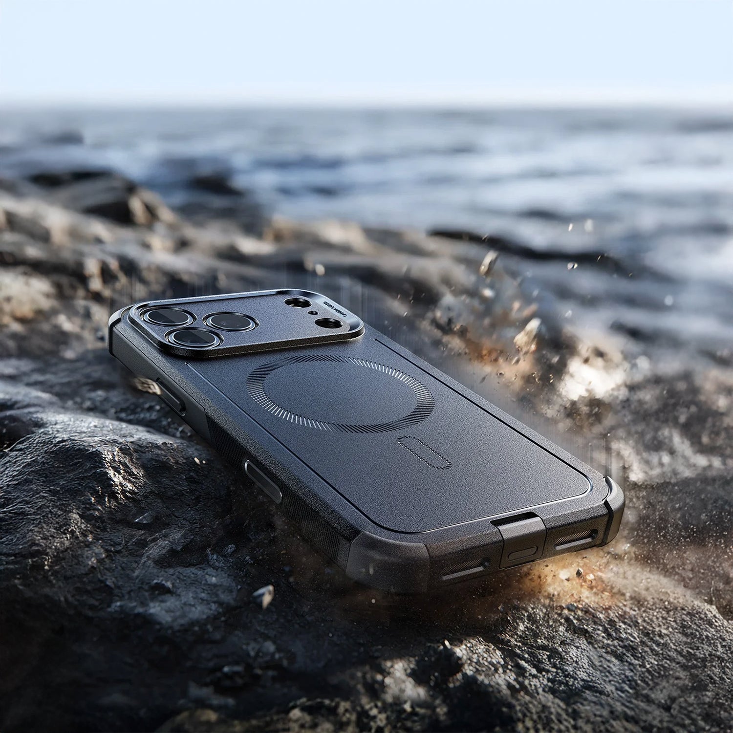 Case  ESR Cyber Tough Magnetic iPhone 17 Pro Max (Camera Control) - Negro