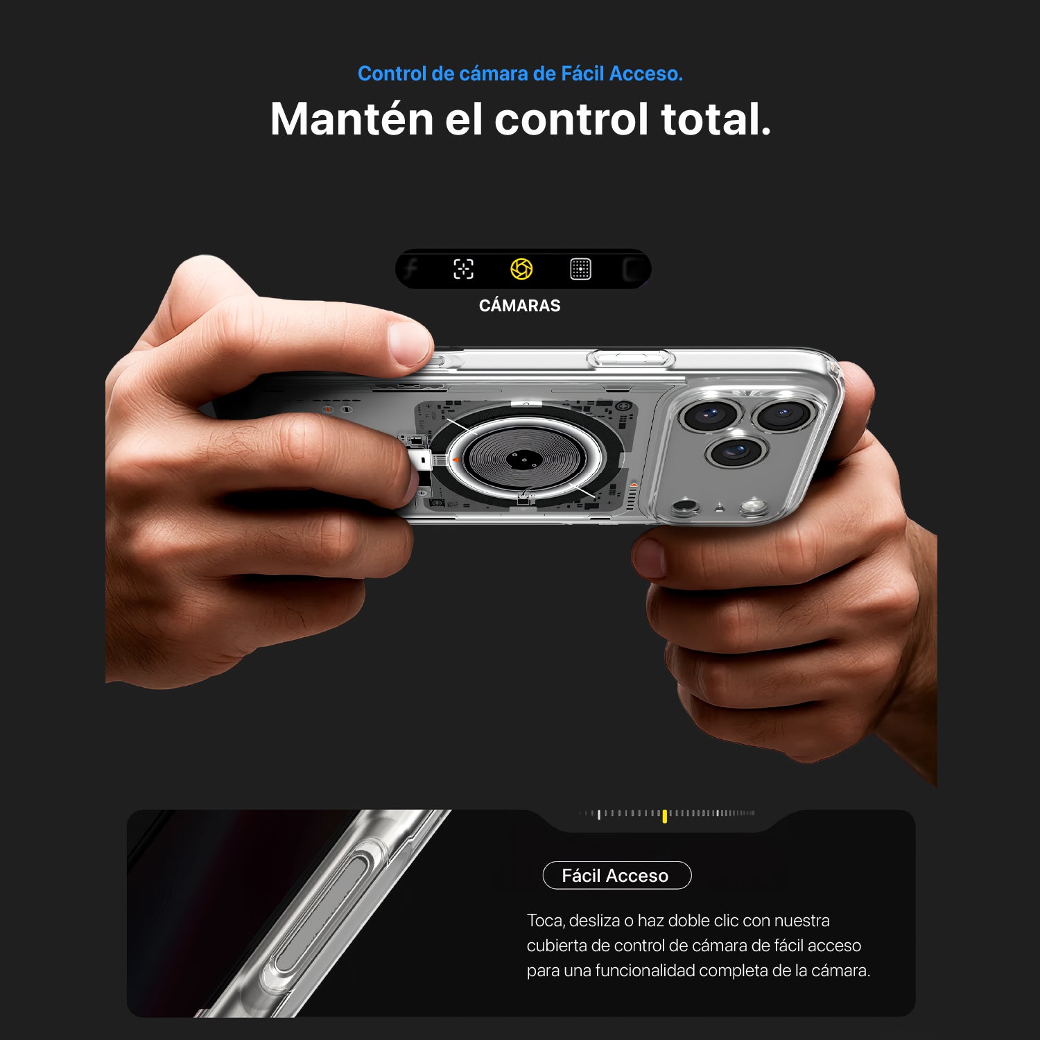 Case Spigen Ultra Hybrid Neo One - iPhone 17 Pro Max (Magsafe) + Control de Cámara