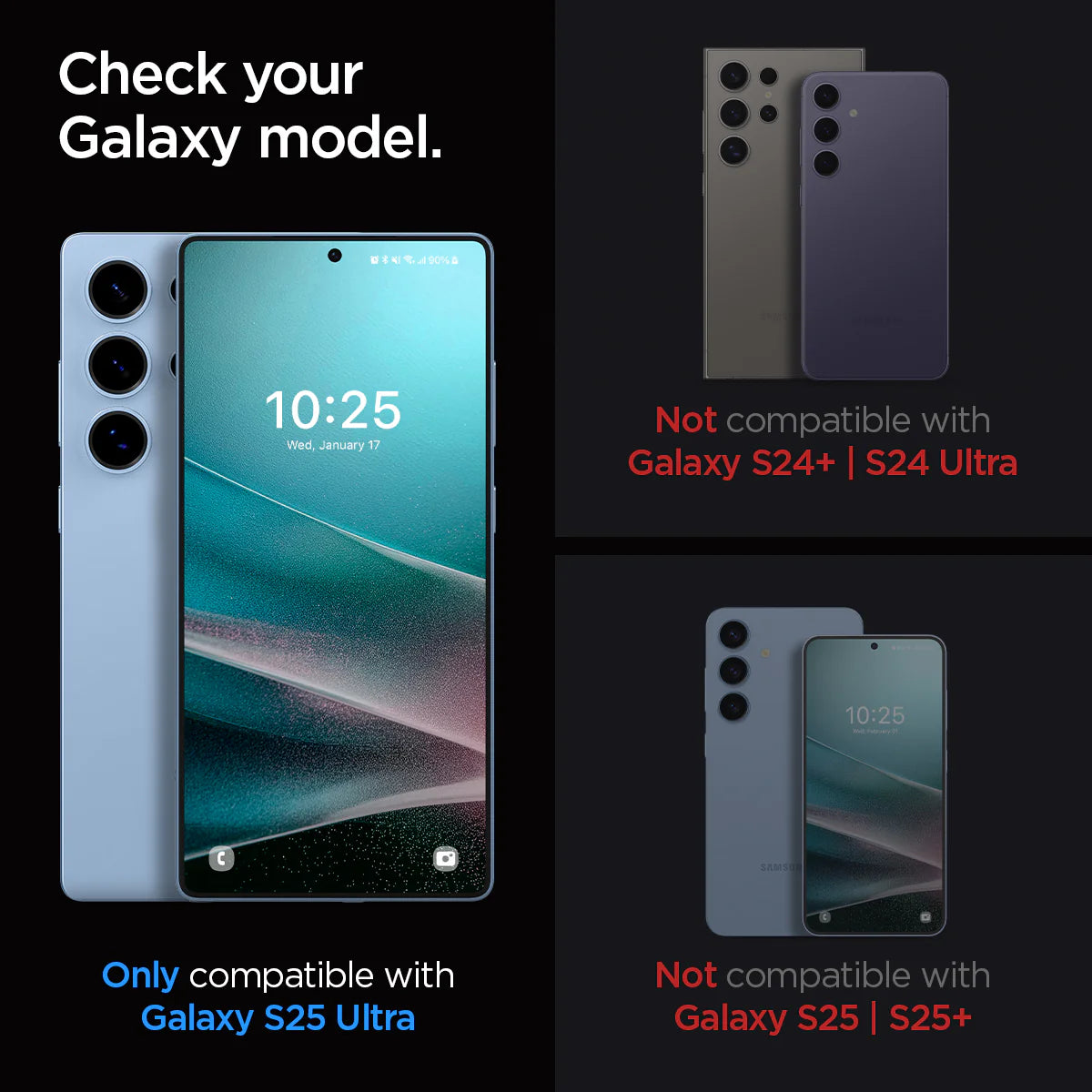 Protector de pantalla Spigen EZ FIT GLAS.tR Privacy Galaxy S25 Ultra ( 2 Pack )