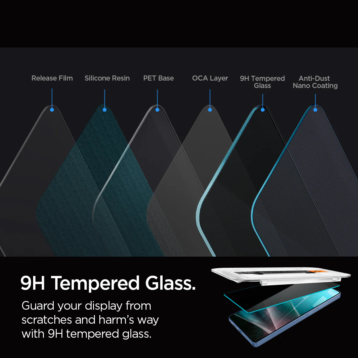 Protector de pantalla Spigen EZ FIT GLAS.tR Privacy Galaxy S25 Ultra ( 2 Pack )