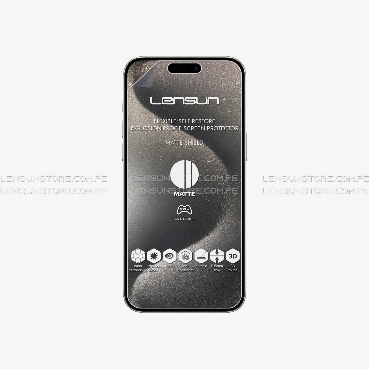 Protector de Pantalla Mate Anti-reflejo - iPhone 15 Pro