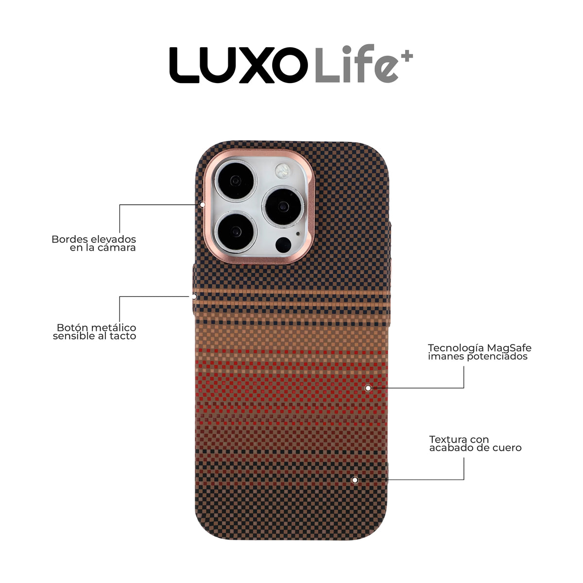 Case Luxo Life - iPhone 15 Pro (MagSafe)