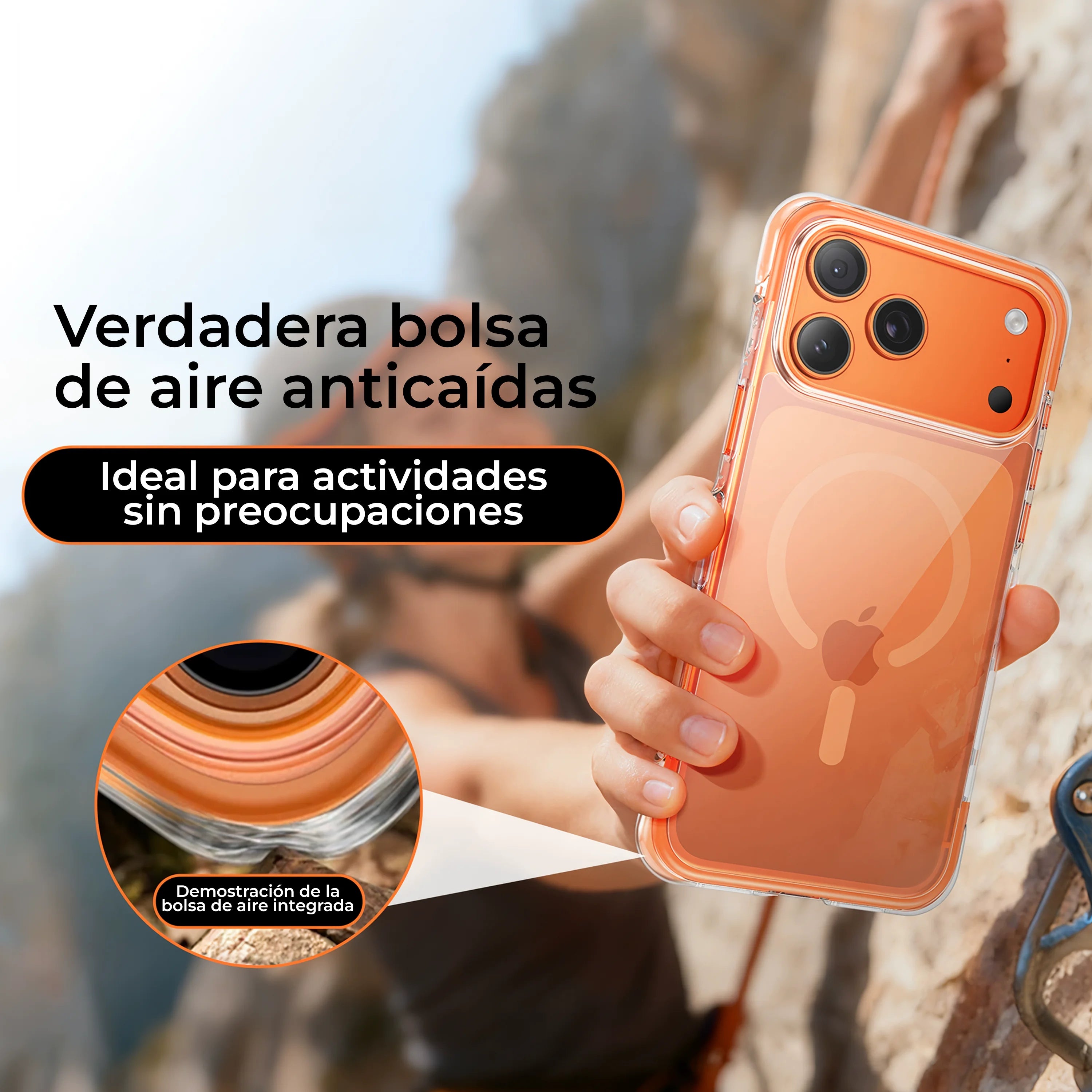 Case AirShock Gloss - iPhone 16 Pro (MagSafe)