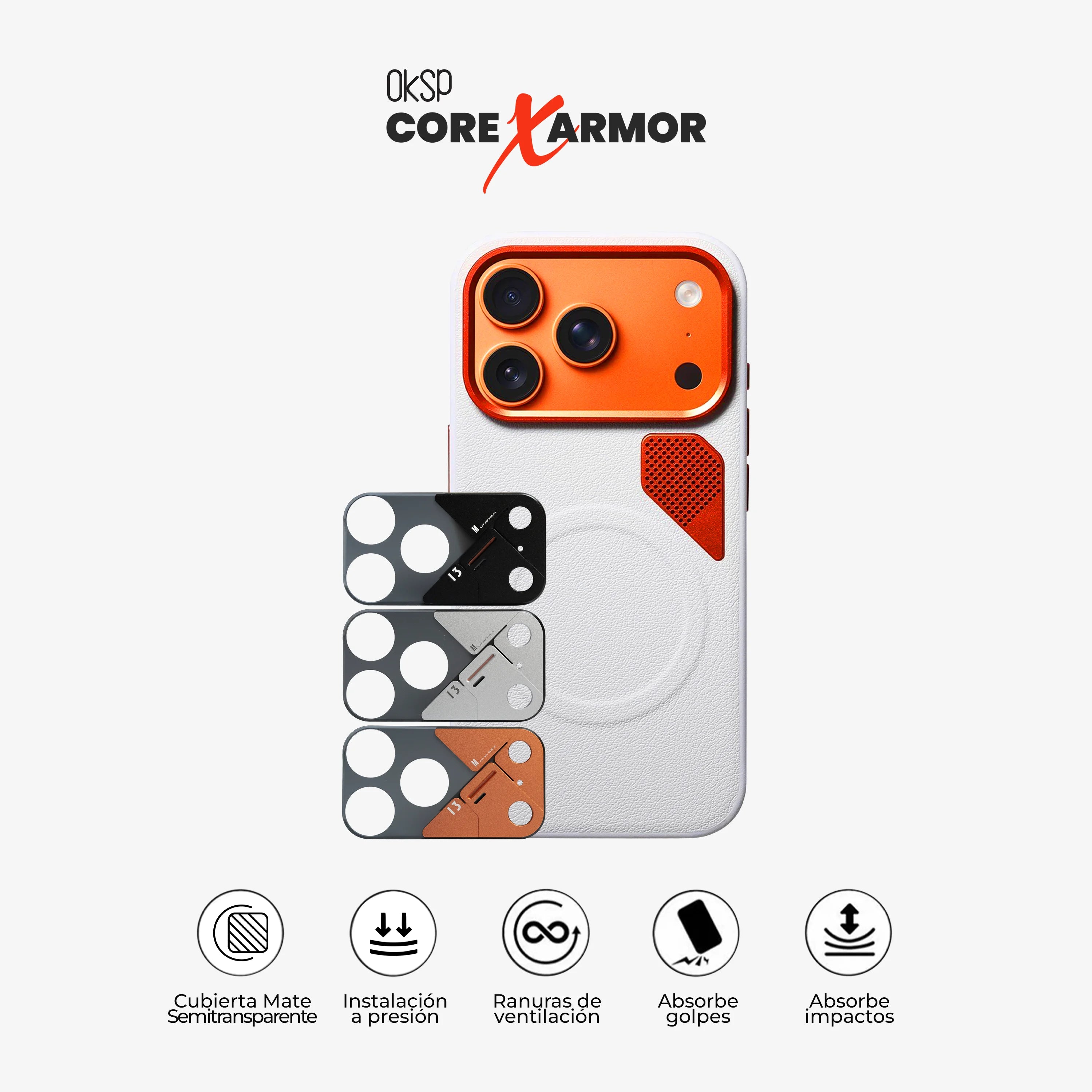 #Case Core X Armor - iPhone 17 Pro Max (MagSafe) (Color)_blanco