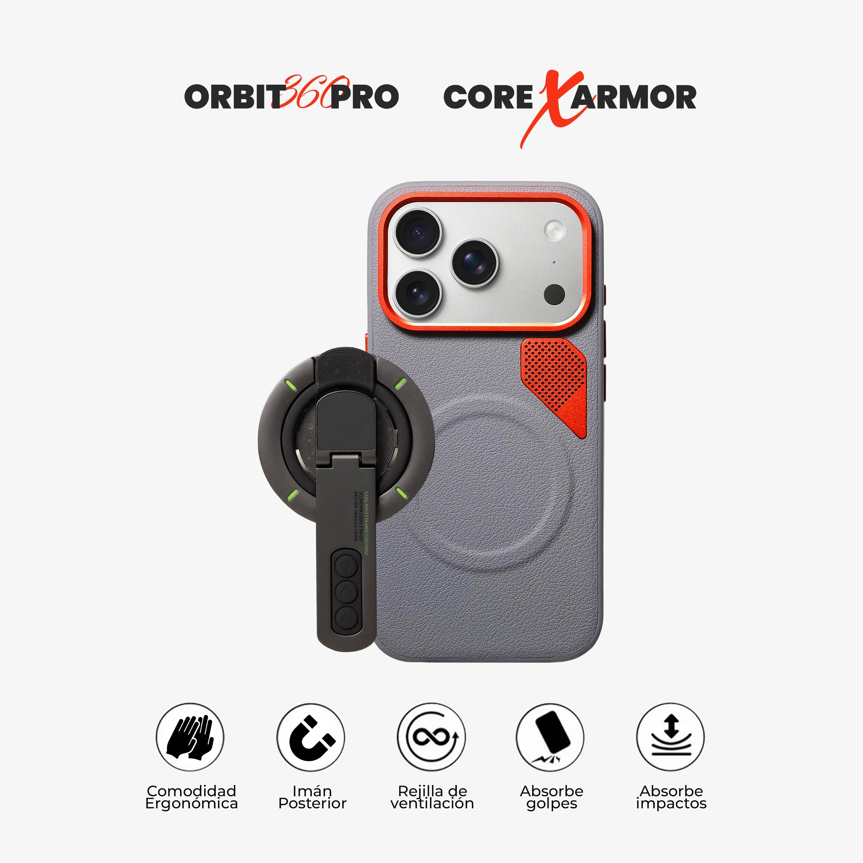 #Case Core X Armor - iPhone 17 Pro Max (MagSafe) (Color)_gris