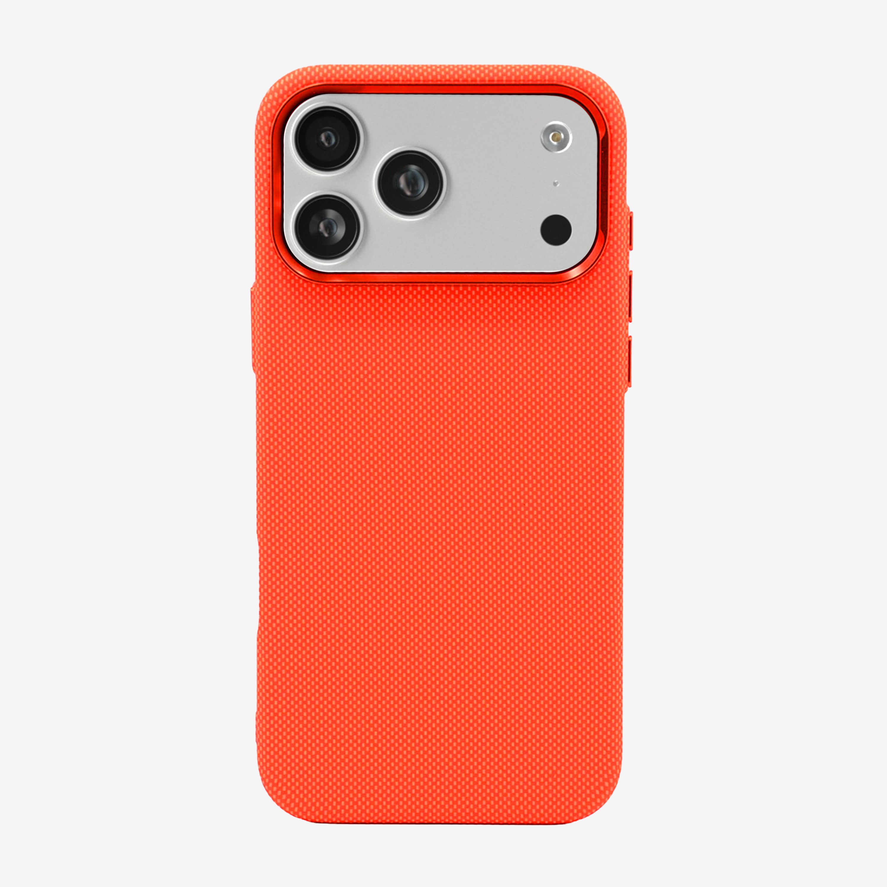 Case Luxo Diseño Fibra de Carbono - iPhone 17 Pro Max ( Orange )