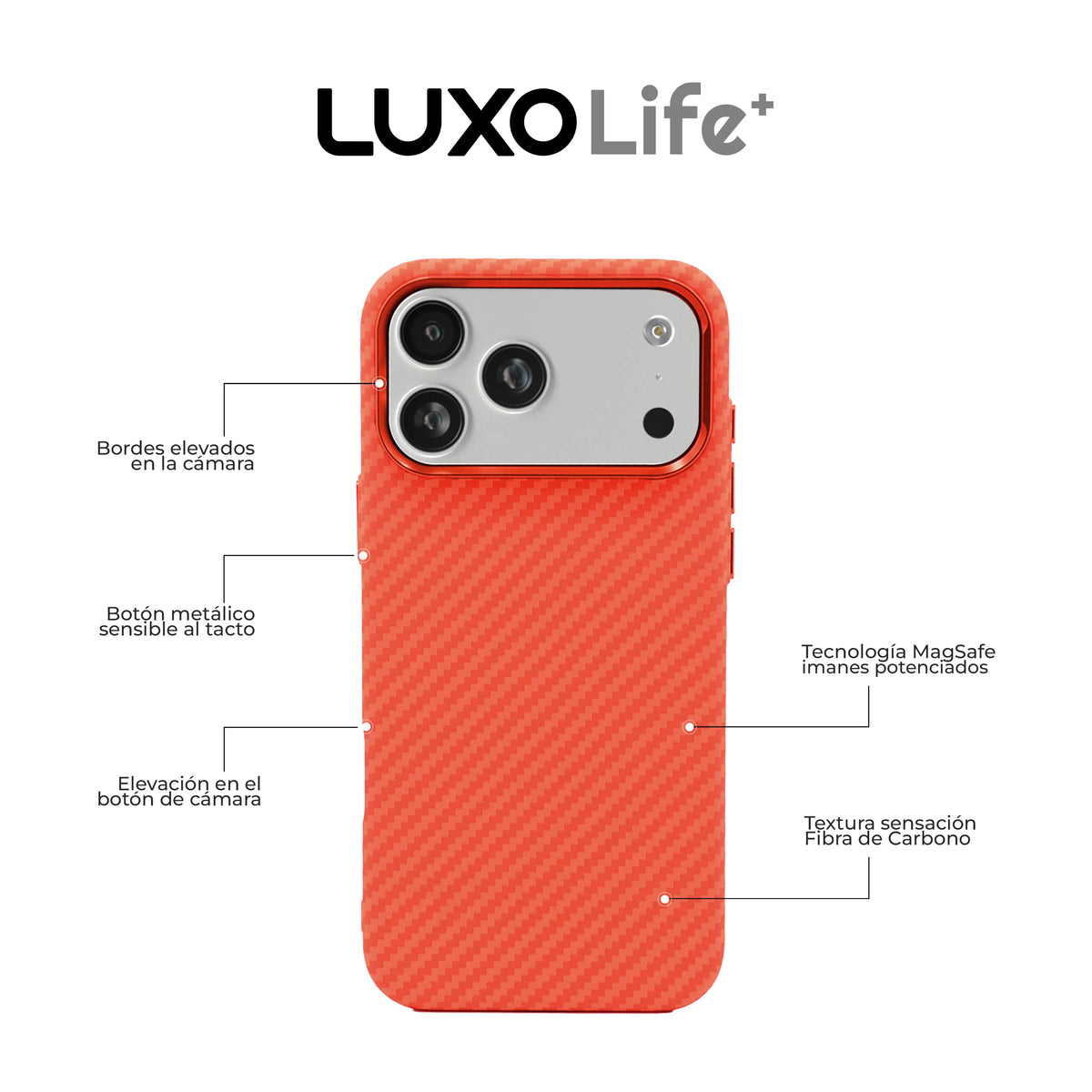 Case Luxo Orange - iPhone 17 Pro Max (MagSafe)
