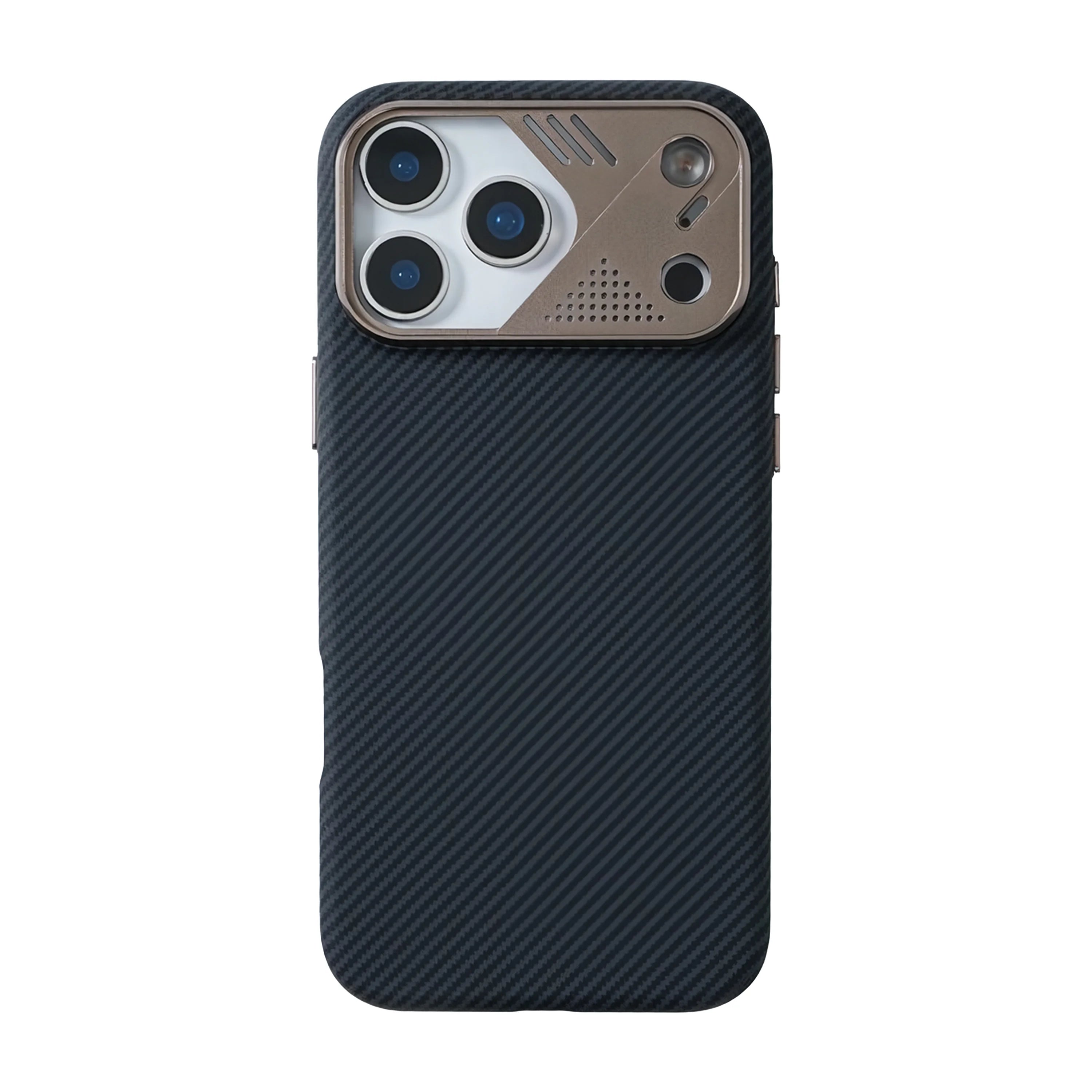 Case Delgado Luxo Metal - iPhone 17 Pro Max (Monocromo) (Magsafe)
