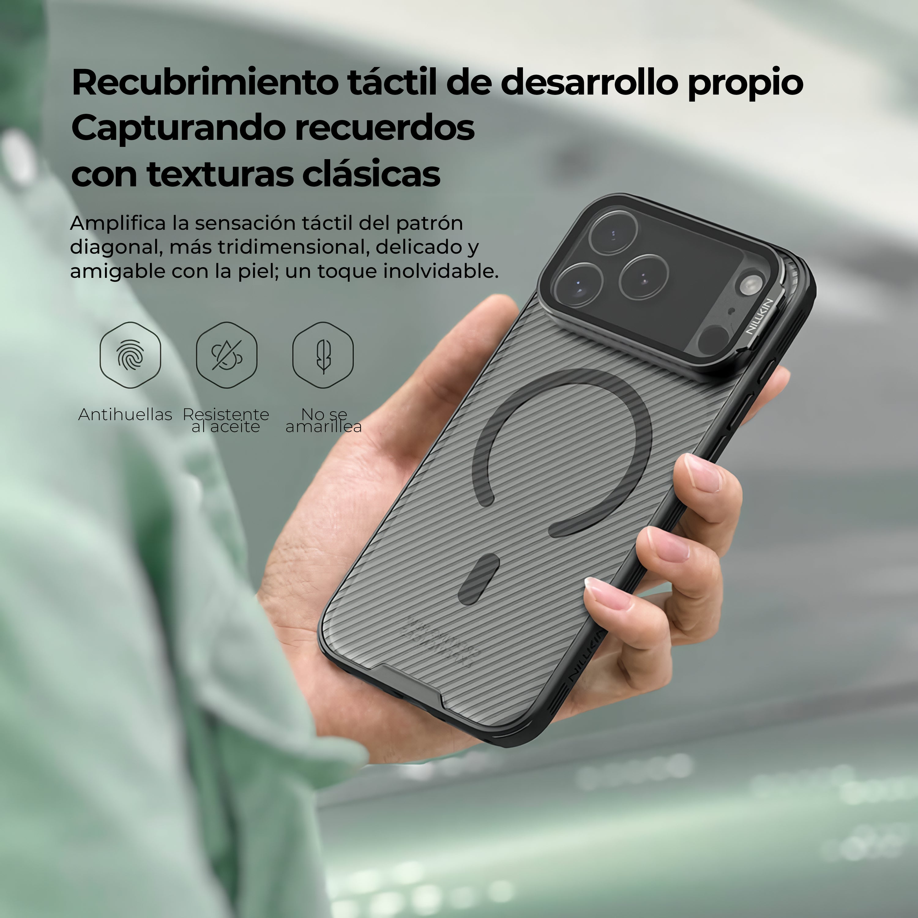 Case Nillkin CamShield Prop - iPhone 17 Pro Max ( Lente Transparente Oscuro ) (Magsafe)