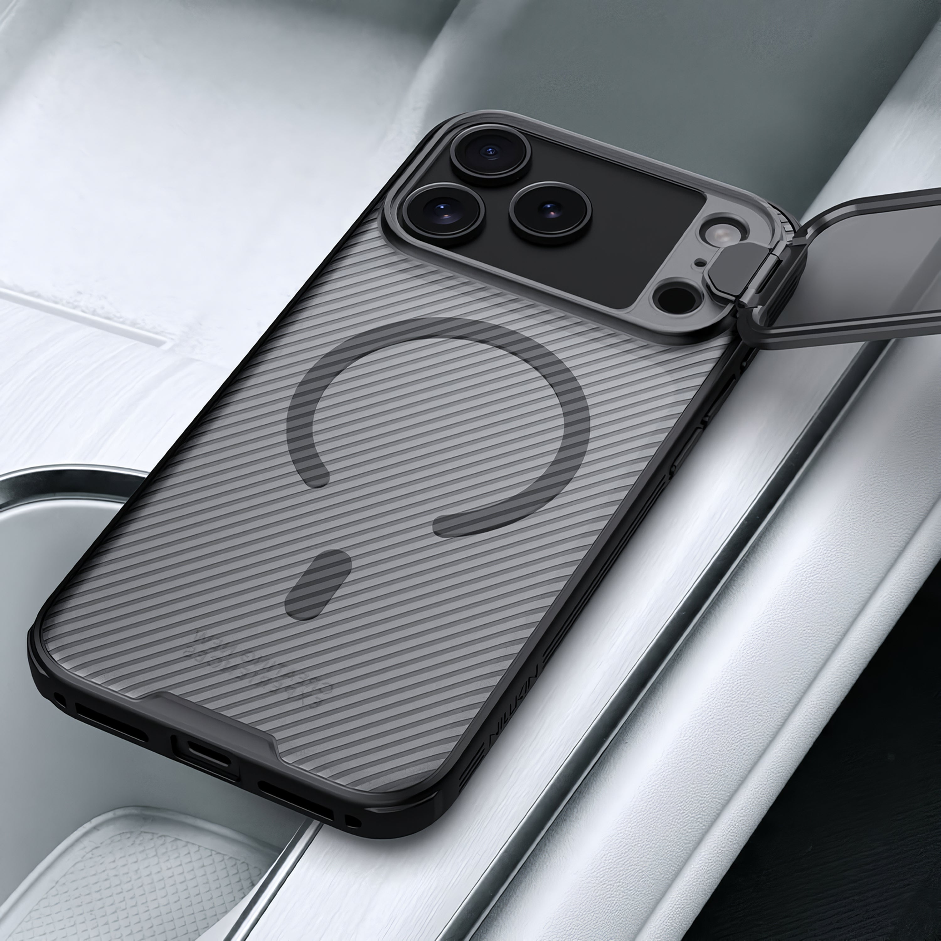 Case Nillkin CamShield Prop - iPhone 17 Pro Max ( Lente Transparente Oscuro ) (Magsafe)