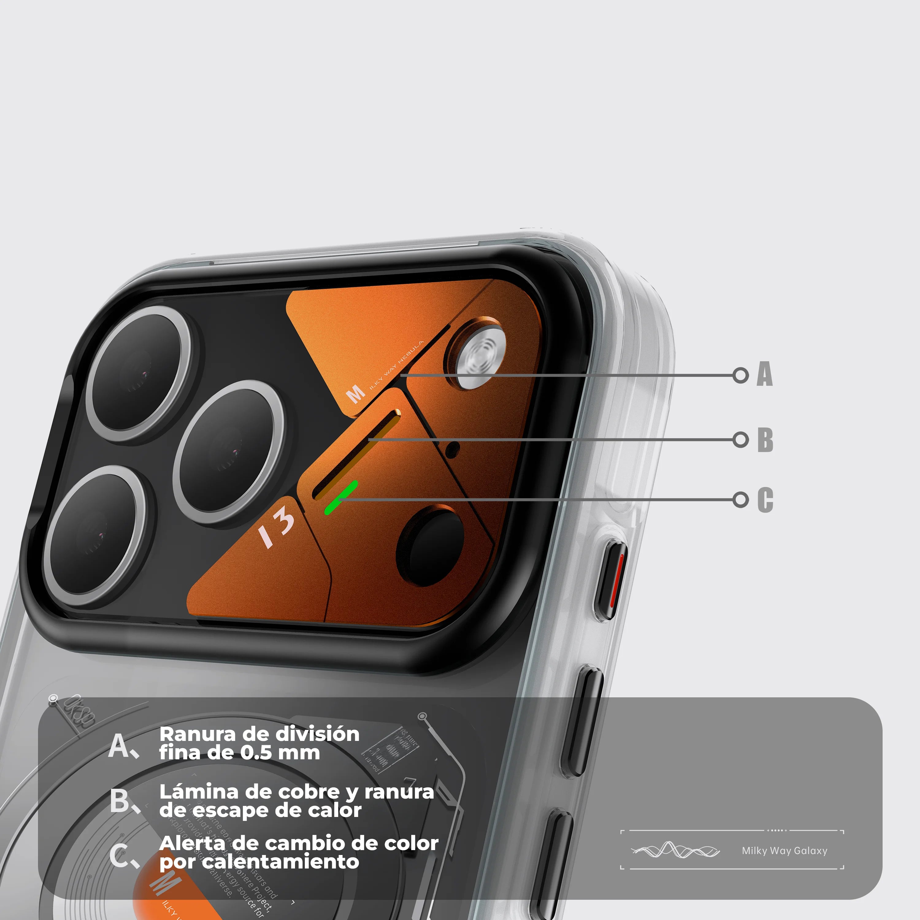 BiPack Case Core X Armor + Protector de Cámara OKSP - iPhone 17 Pro (MagSafe)