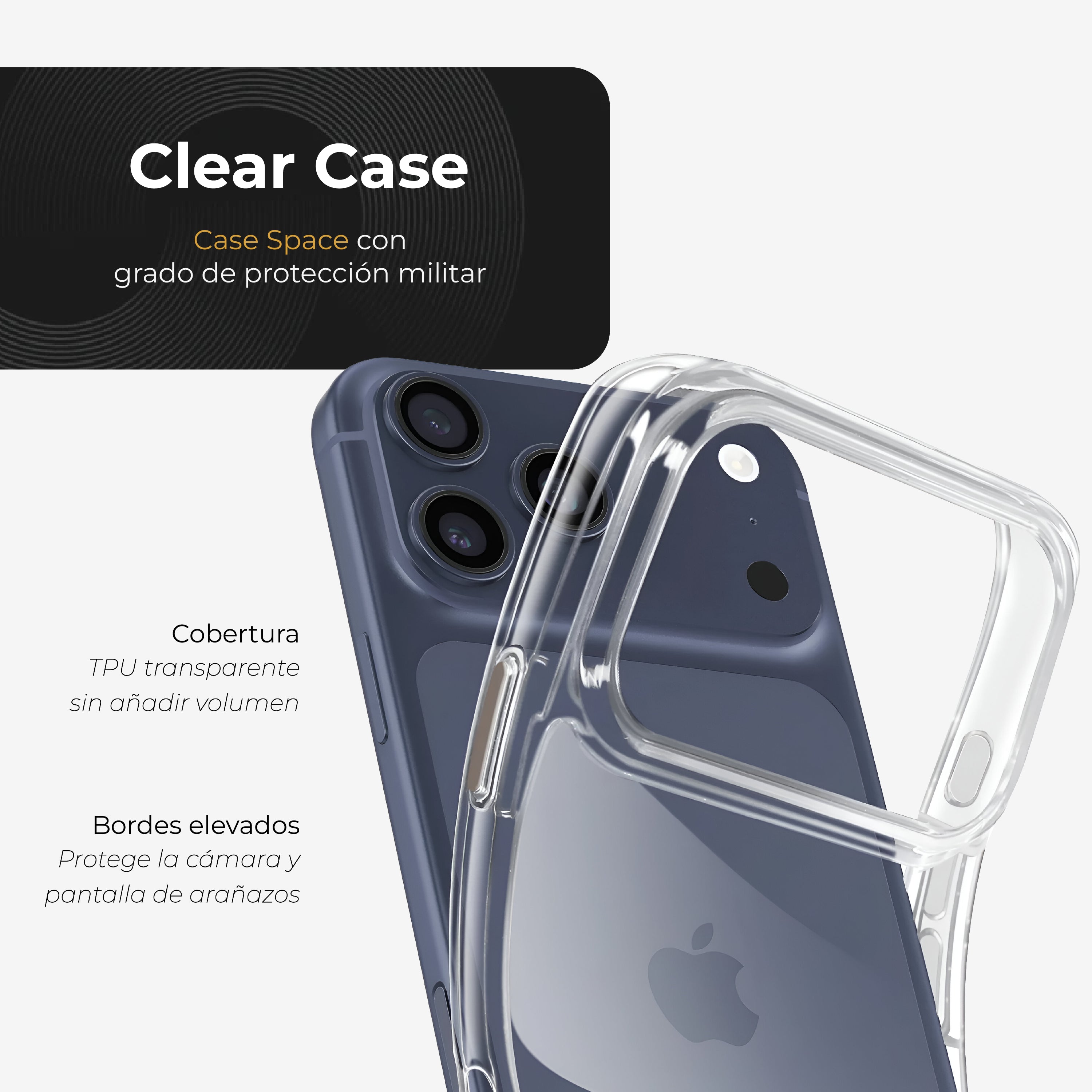 Case Esencial Transparente iPhone 17 Pro Max