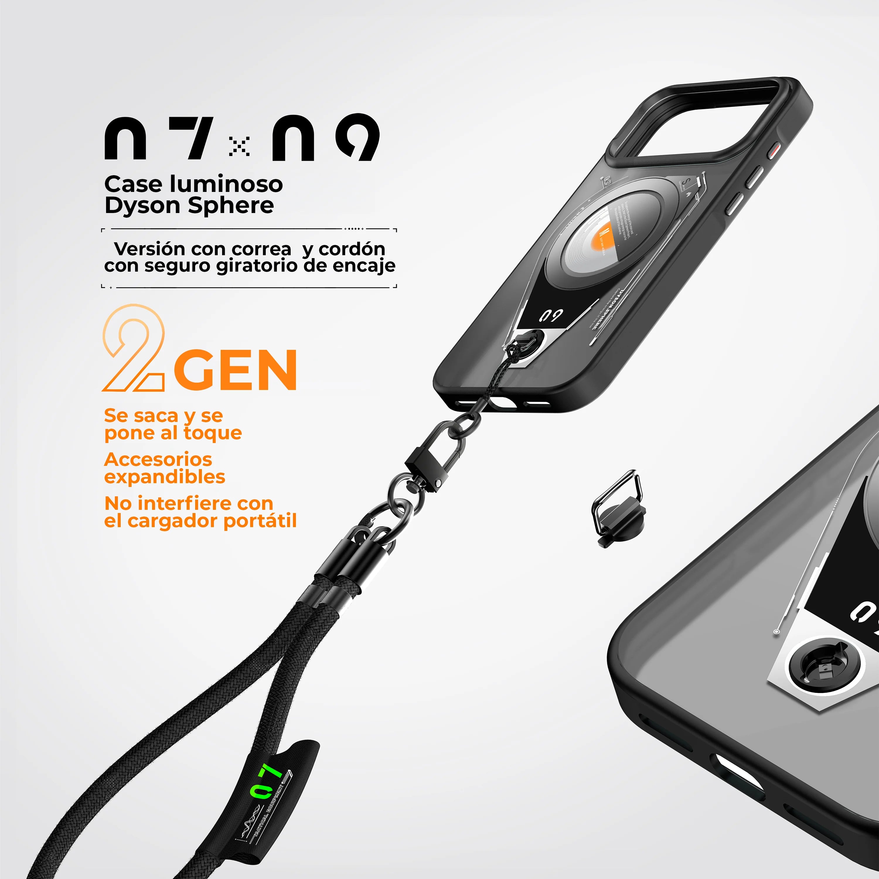 Tri-Pack: Case + Enfriador + Strap OKSP - iPhone 17 Pro Max (MagSafe)