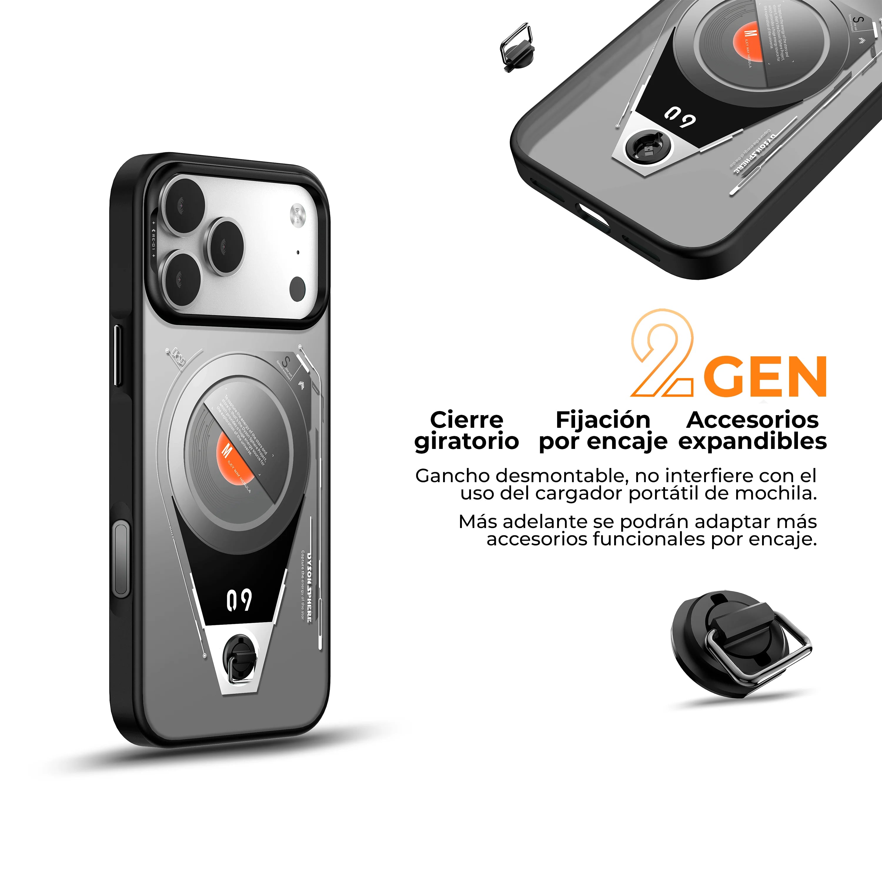 Tri-Pack: Case + Enfriador + Strap OKSP - iPhone 17 Pro Max (MagSafe)