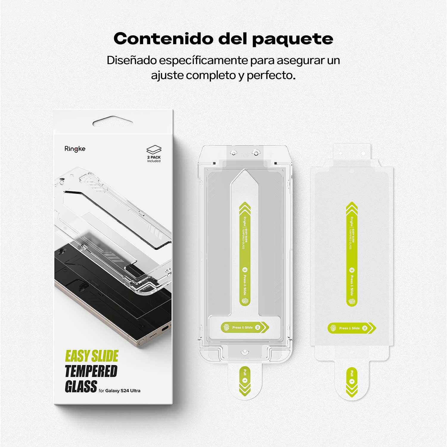 Protector de Pantalla Vidrio HD Ringke - Galaxy S24 Ultra ( 2 und)
