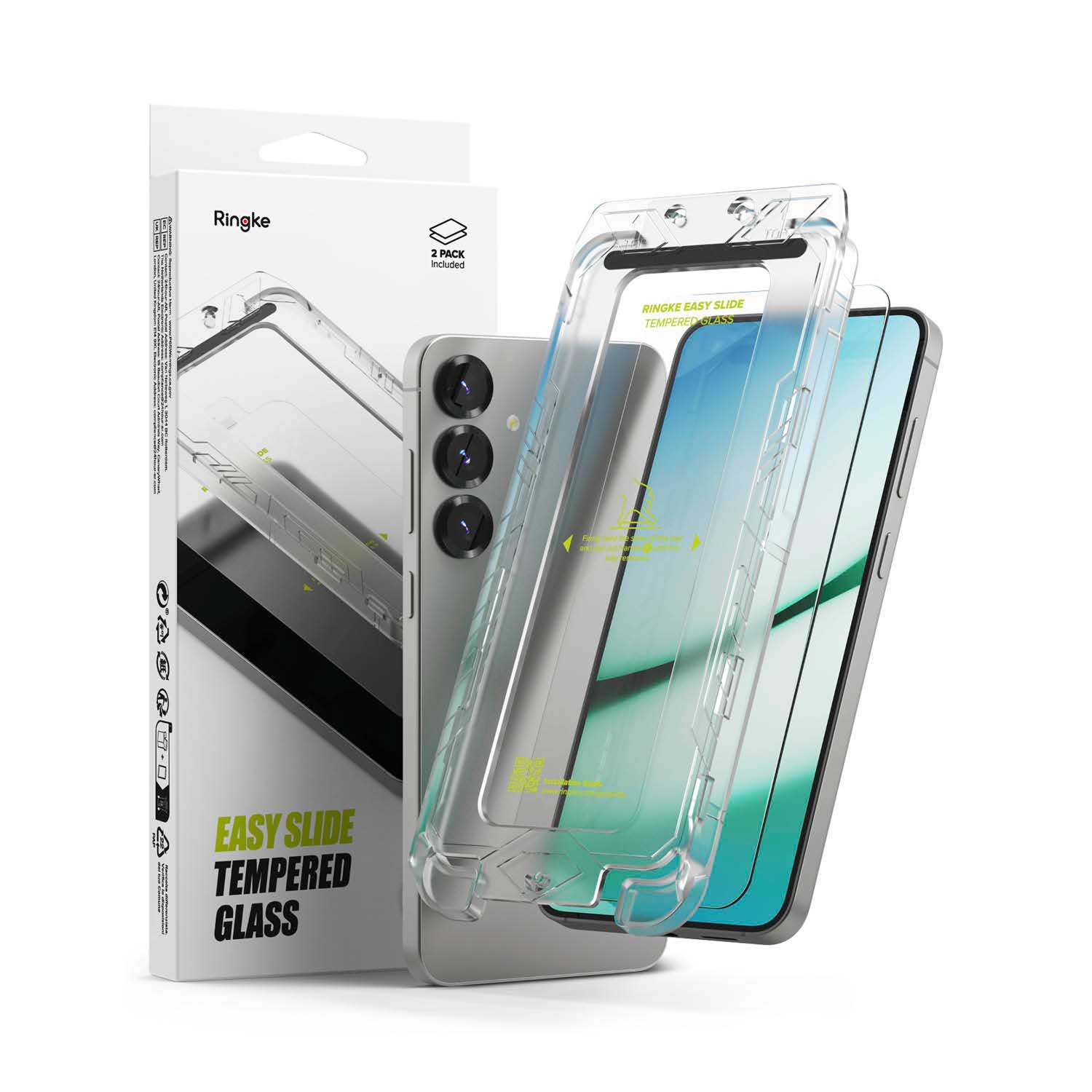 Protector de Pantalla Vidrio Ringke Galaxy S25 Plus / S24 Plus ( 2 UND )