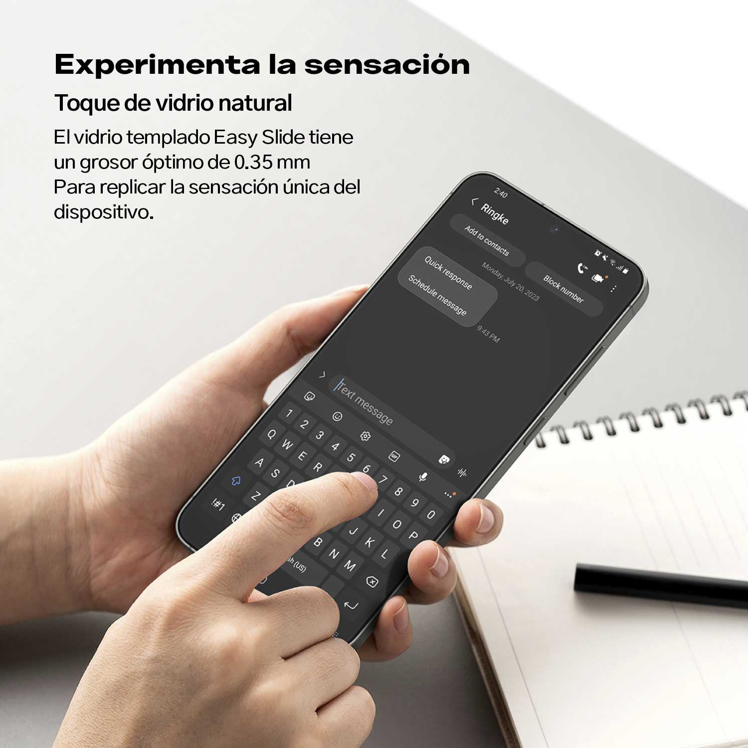 Protector de Pantalla Vidrio Ringke Galaxy S25 / S24 (Instalador)