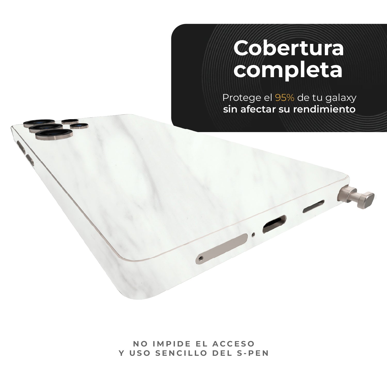Skin Premium Mármol Ultra Blanco - Galaxy  S25 Ultra