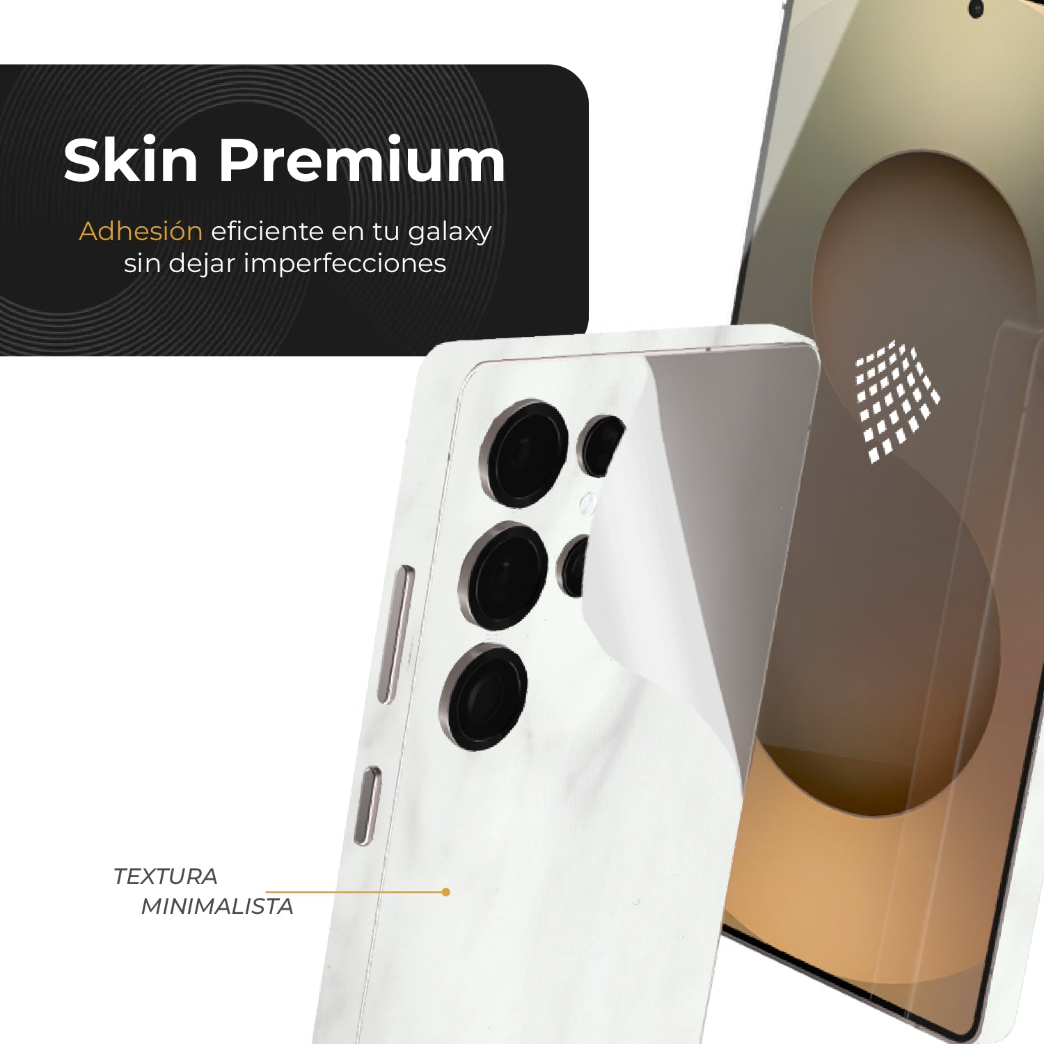 Skin Premium Mármol Ultra Blanco - Galaxy  S25 Ultra
