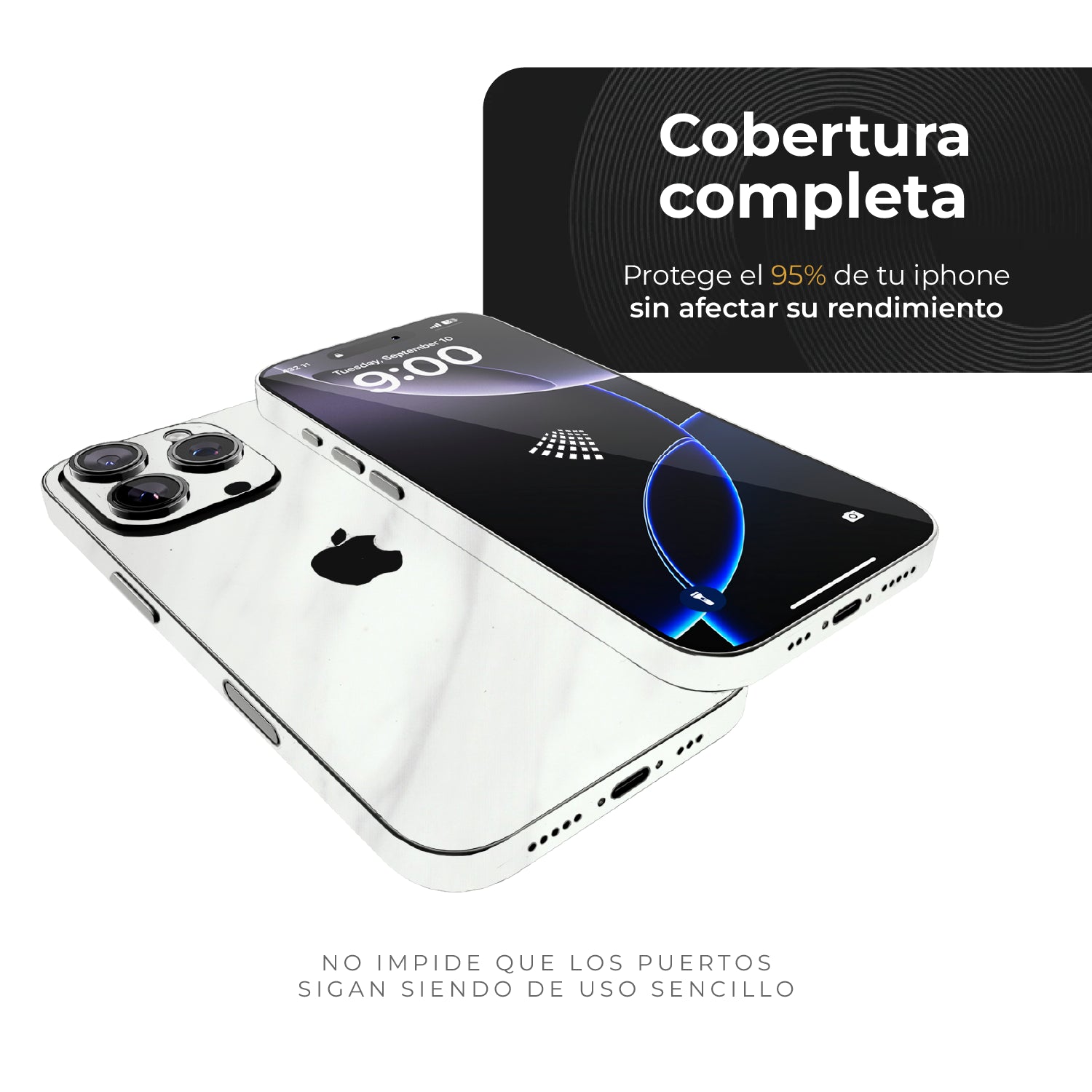 Skin Premium Mármol Ultra Blanco - iPhone 16 Pro Max