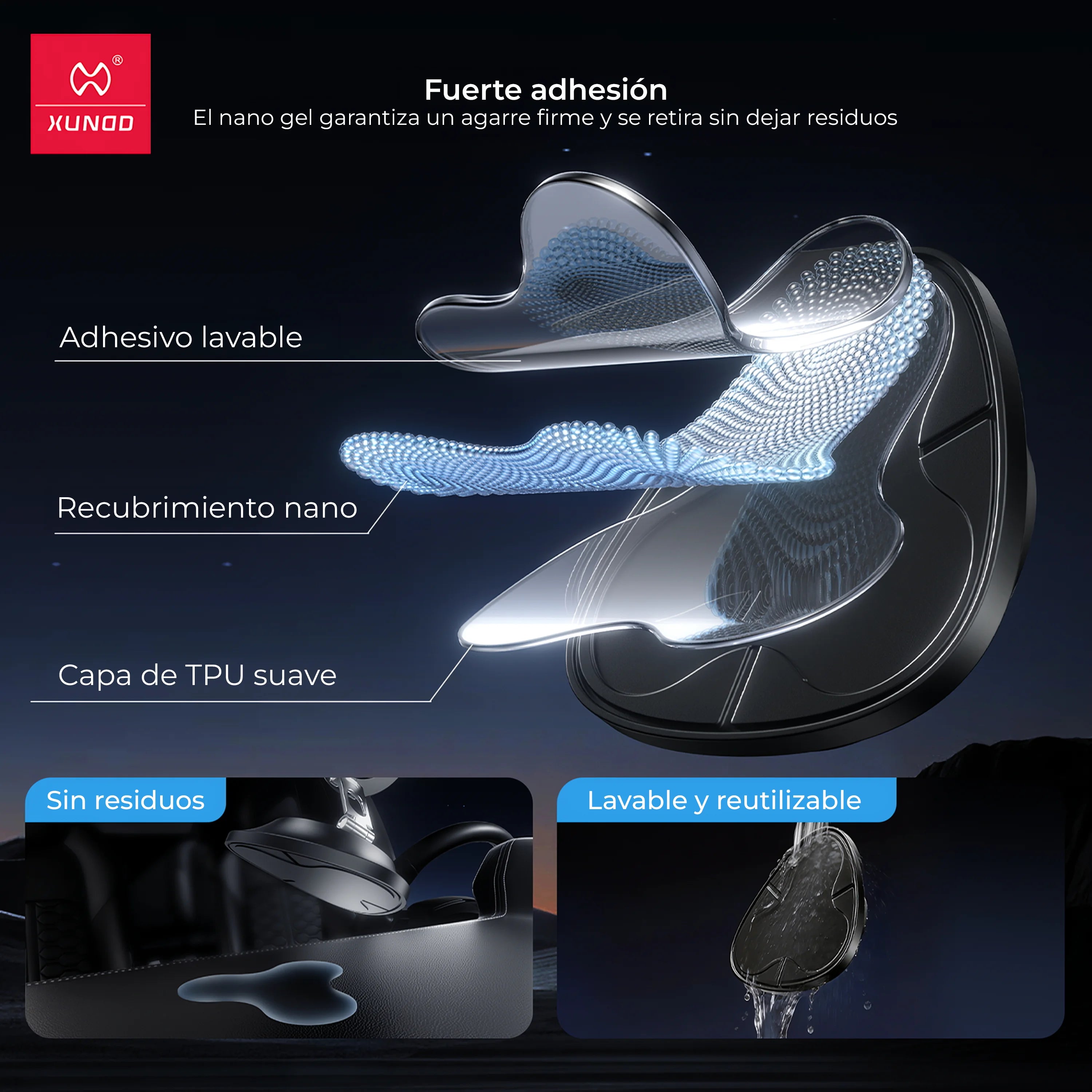 Soporte Magnetico de Auto XDHO-086 Xundd 360°