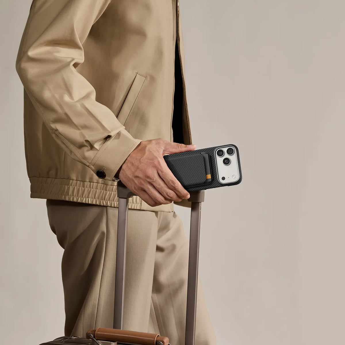 Tarjetero Pitaka Magnetic Stand Woven Wallet