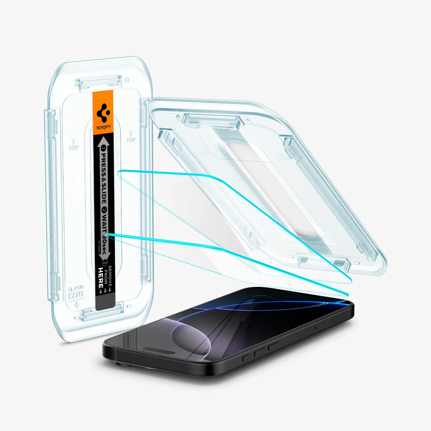 Protector de Pantalla Spigen Vidrio Templado 9H  EZ FIT GLAS.tR - iPhone 16 Pro (2pack)