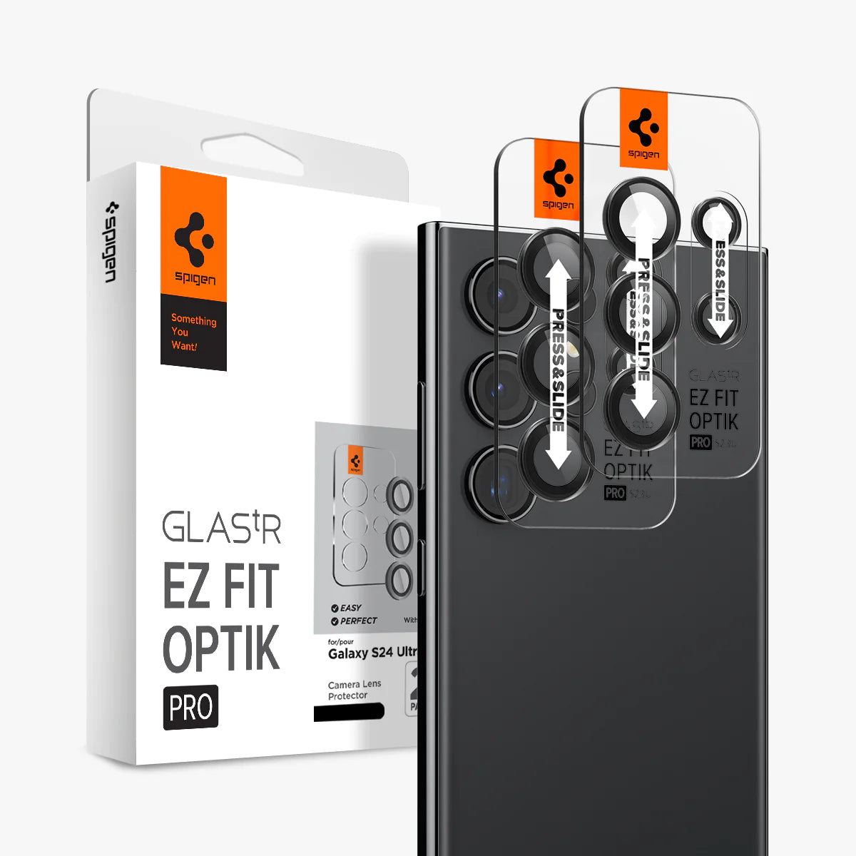Protector de Cámara Spigen Optik Pro EZ Fit Galaxy S24 Ultra (2pack)