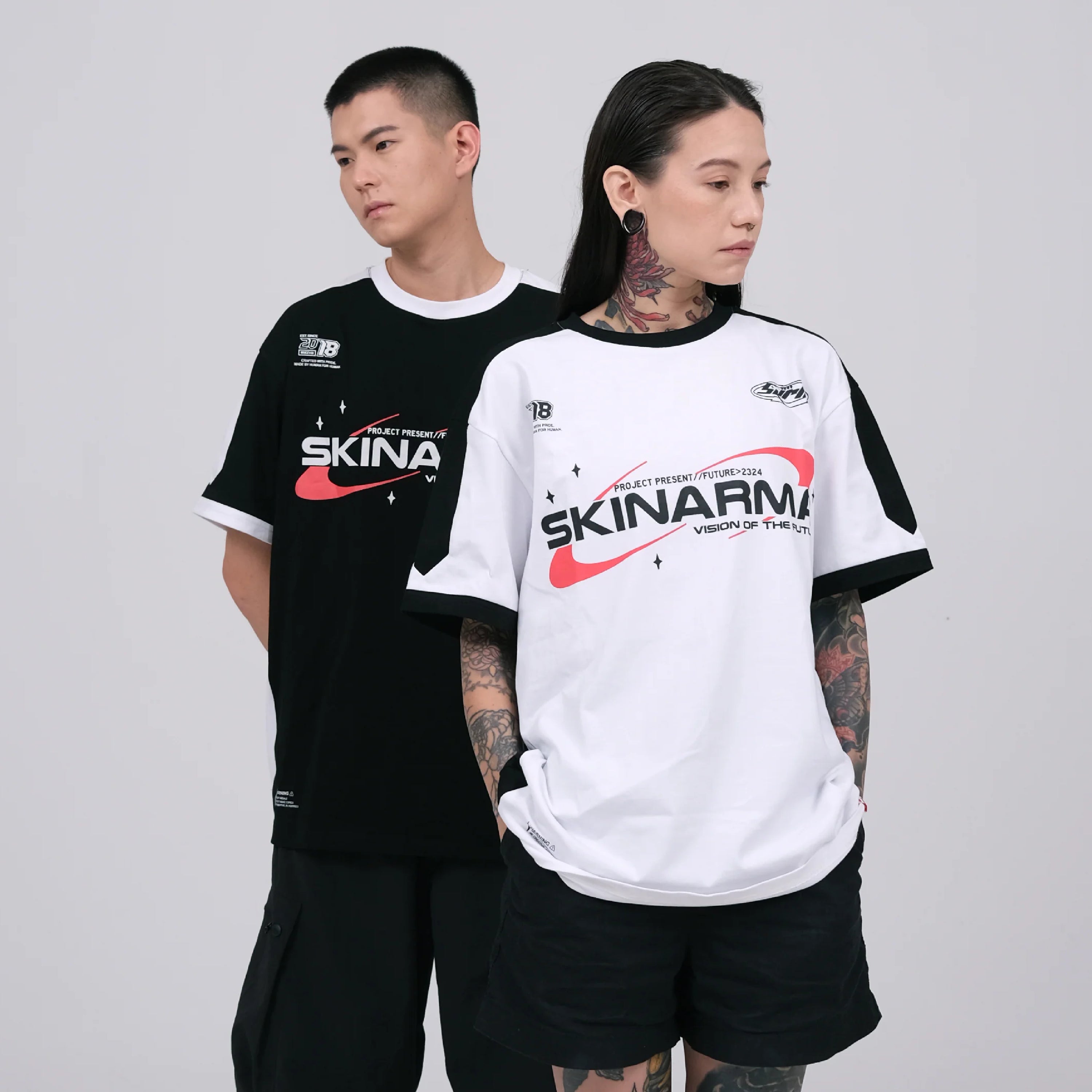 Polo Streetwear Skinarma Halo - Color Block Techwear