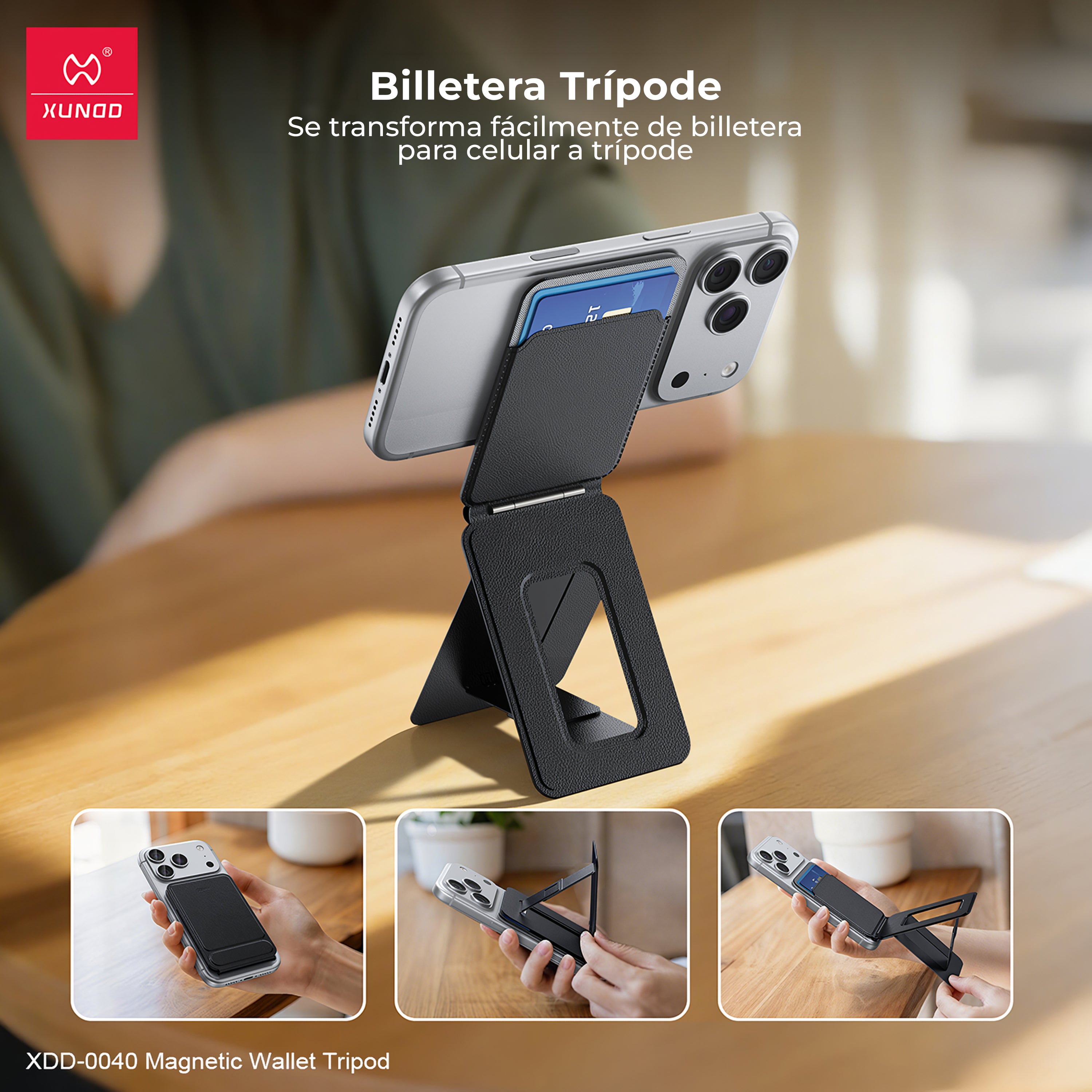Tarjetero Xundd Tripod (Magsafe)