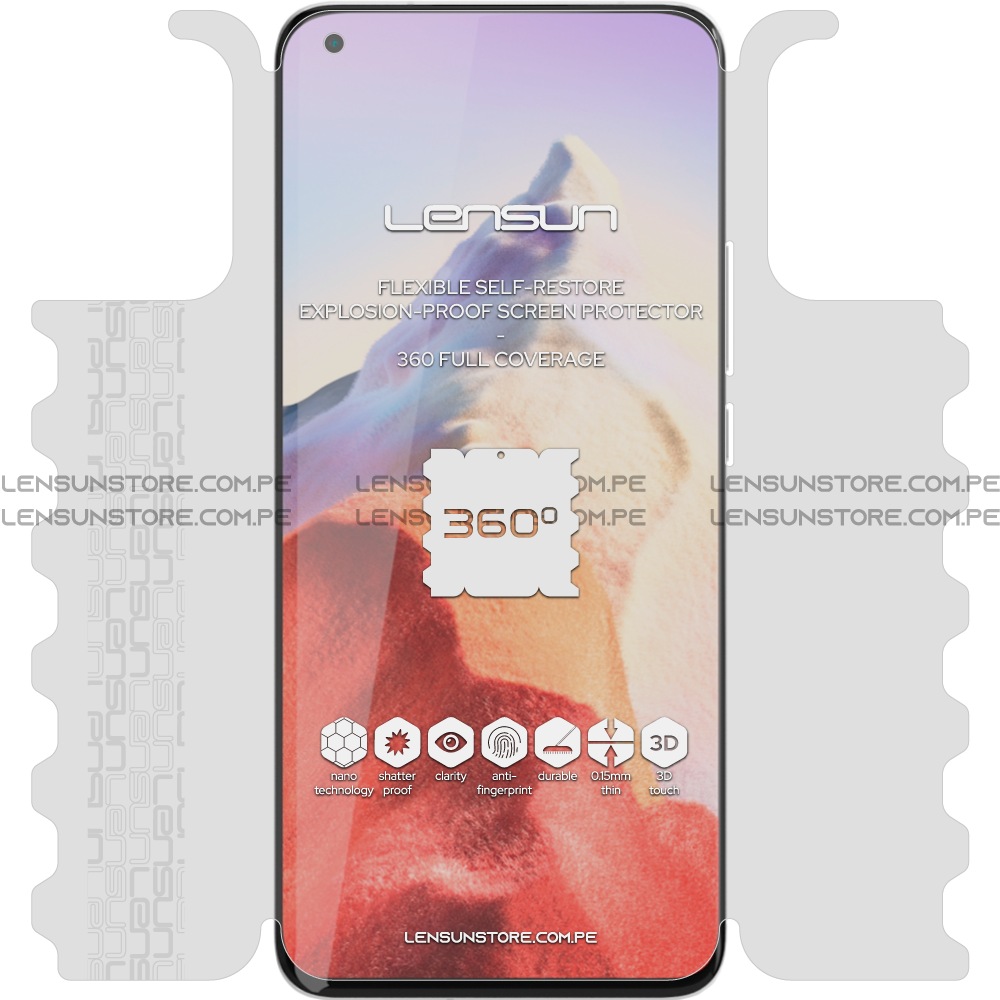Lensun 360 Selfrestore Shield  Protector De Pantalla Completa Xiaomi Mi 11 Ultra