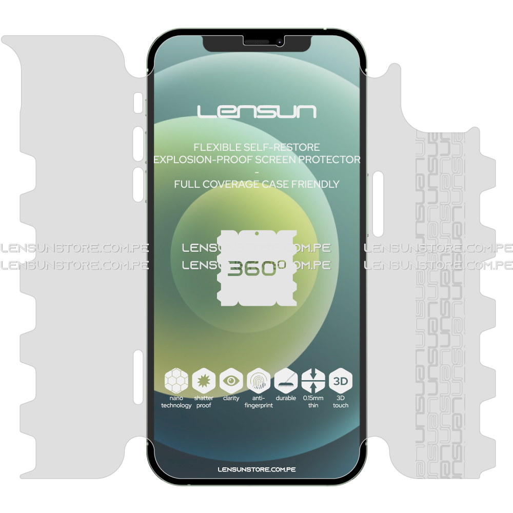 Lensun Protector 360° para iPhone 12 Mini