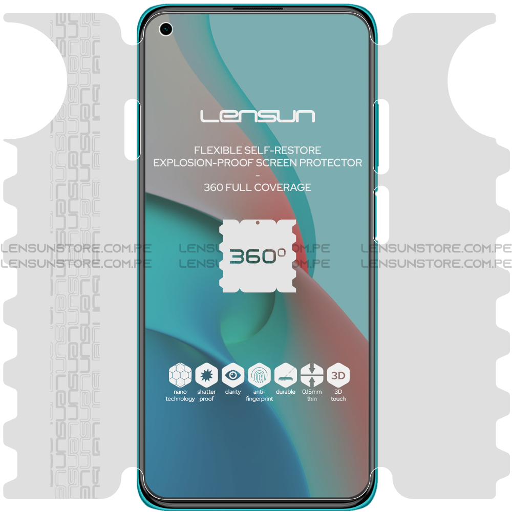 Lensun 360 Selfrestore Protector de Pantalla Completa Xiaomi Redmi Note 9 5G