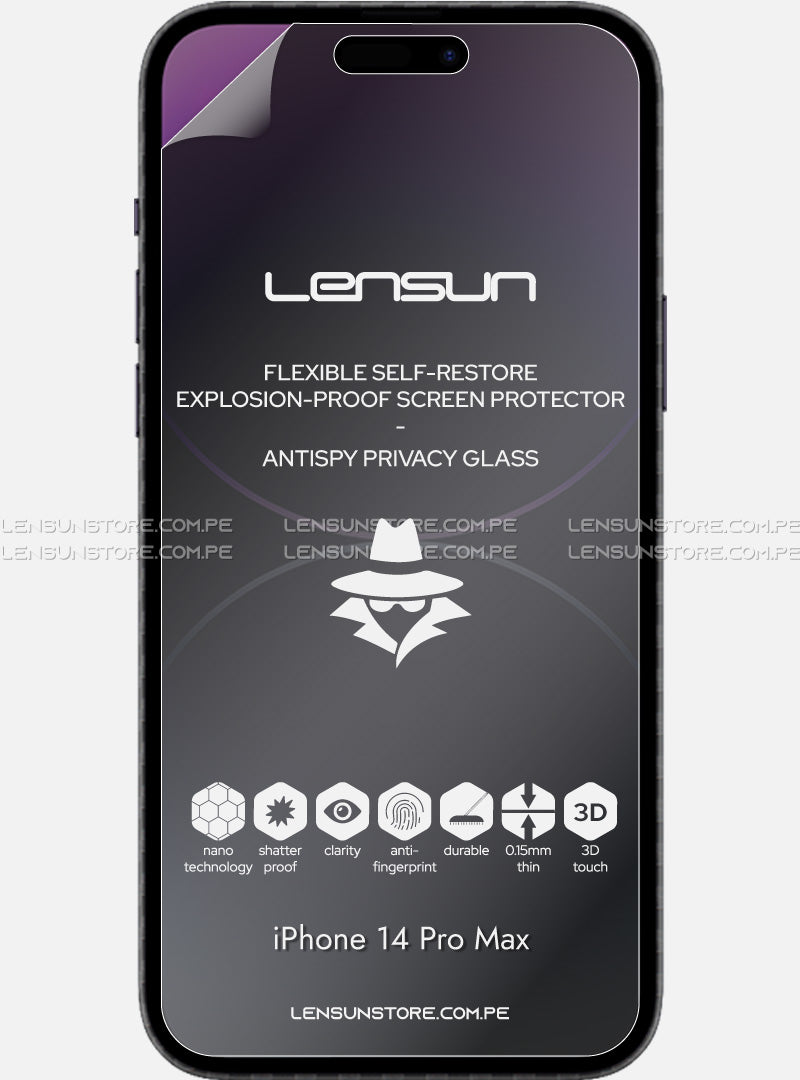 Lensun Protector Anti Spy para iPhone 14 Pro Max