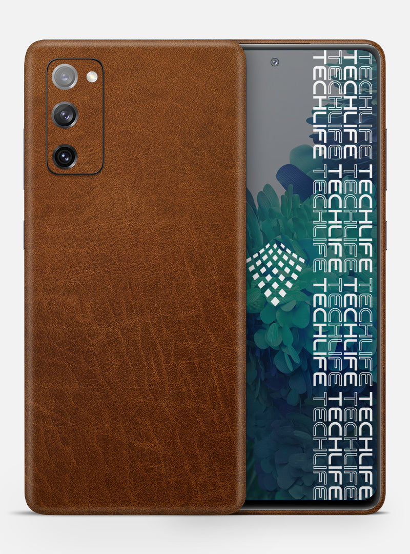Skin Leather Classic Brown para Galaxy S20 FE