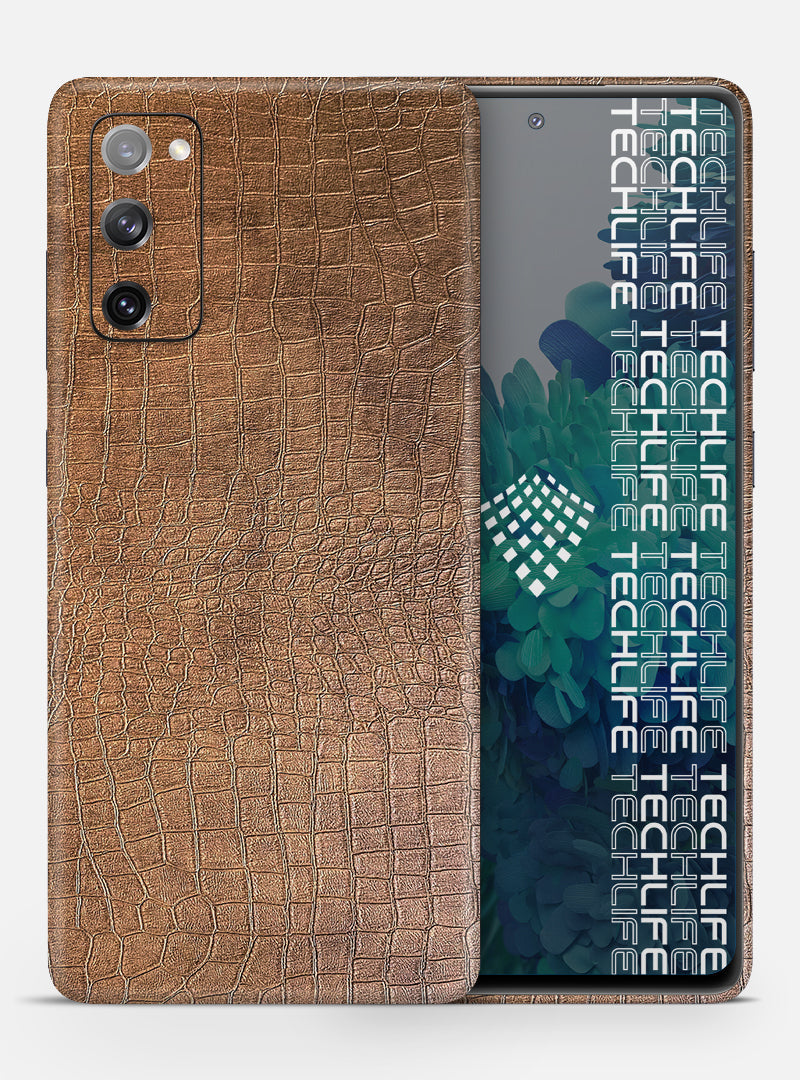 Skin Leather Reptile Brown para Galaxy S20 FE