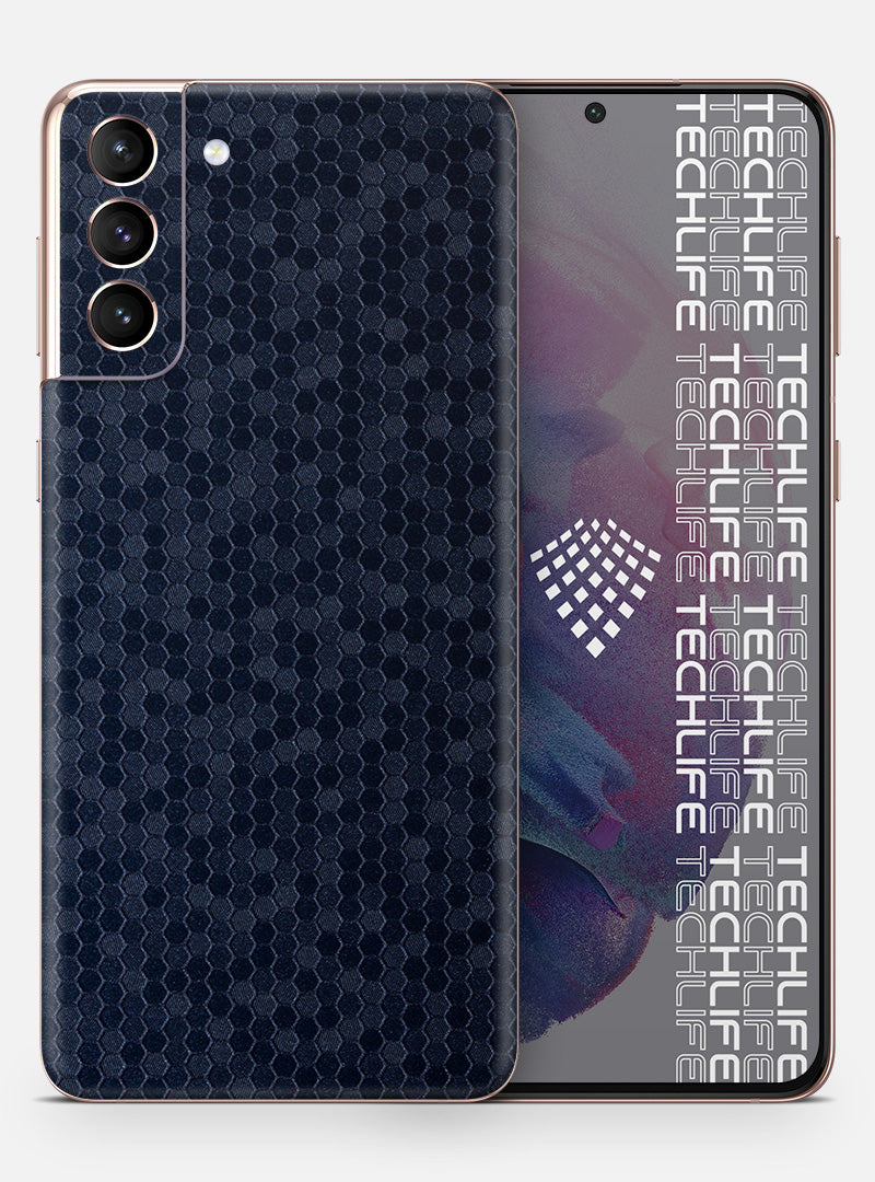 Skin Premium HexaTech Océano Azul Galaxy S21