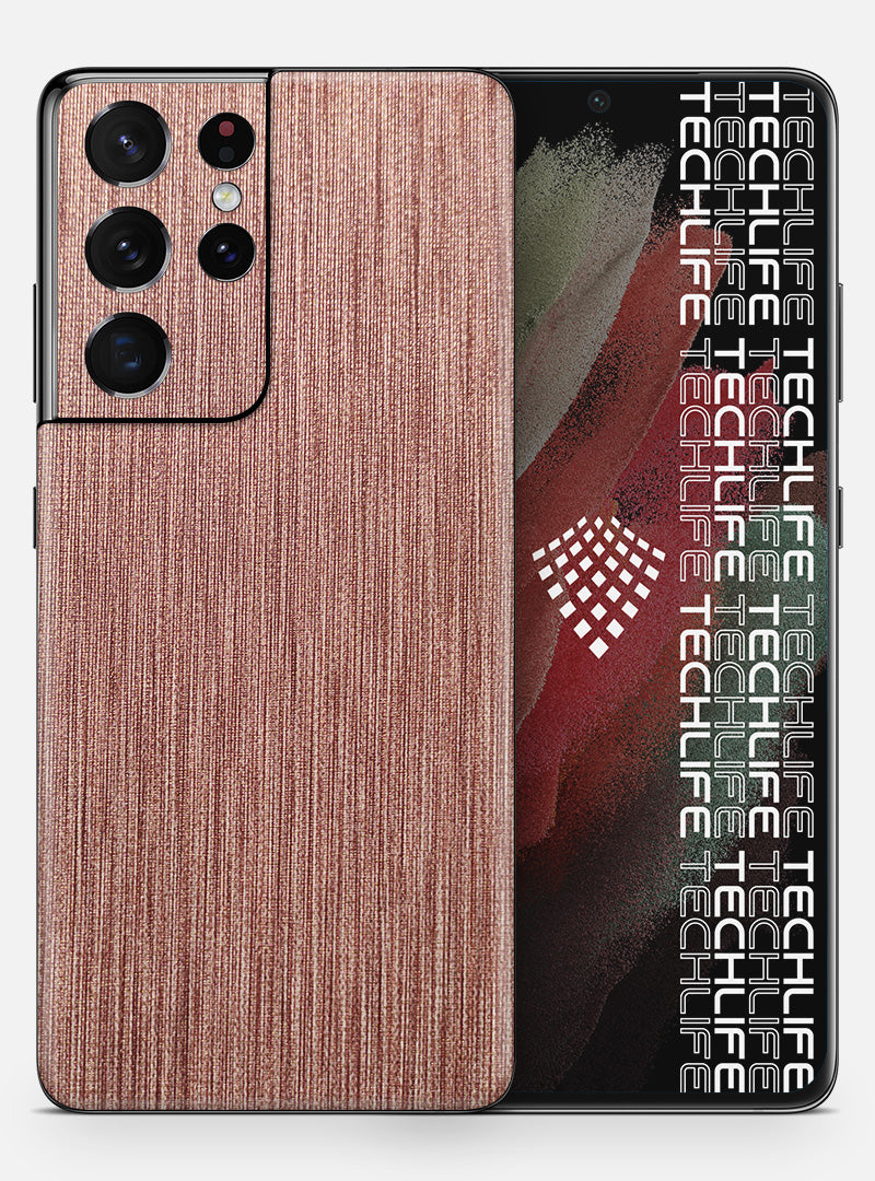 Skin Linen Red para Galaxy S21 Ultra