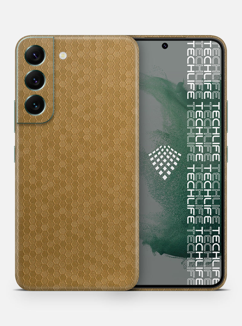 Skin Honeycomb Gold para Galaxy S22