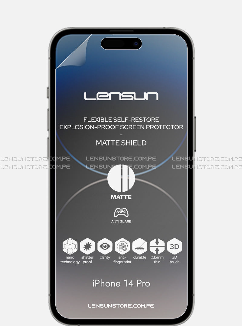 Lensun Protector de Pantalla Lensun Matte iPhone 14 Pro