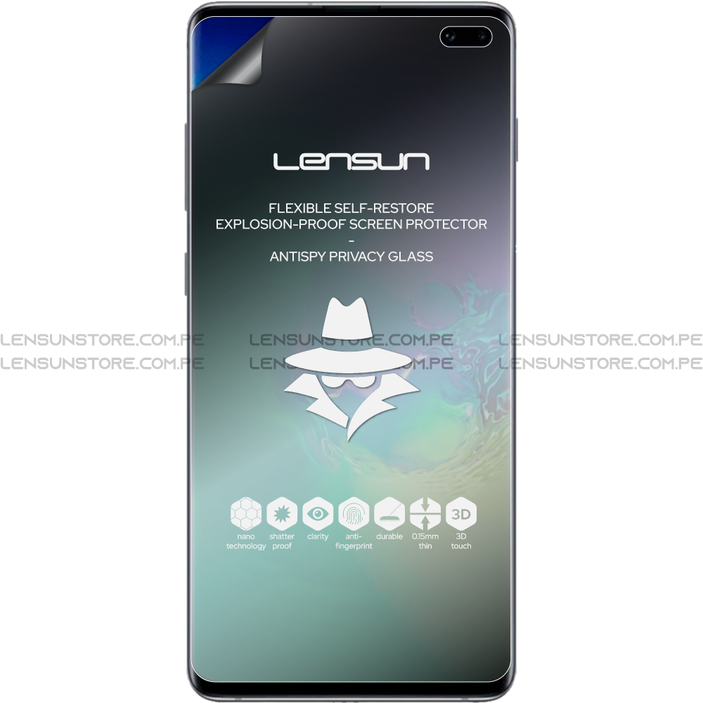 Lensun Protector de Pantalla Matte Anti Spy Shield Samsung Galaxy S10 Plus