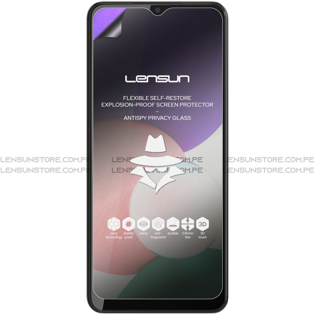 Lensun Protector de pantalla Matte Anty Spy Shield Samsung Galaxy A22 5G