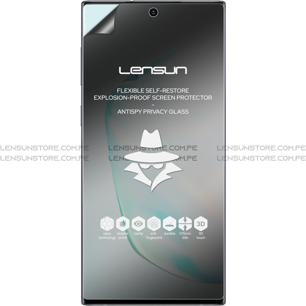 Lensun Protector de Pantalla Matte Anti Spy Shield Samsung Galaxy Note 10 Plus
