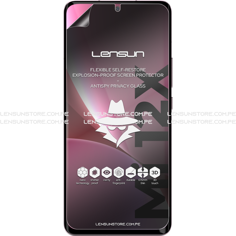 Lensun Protector de Pantalla Matte Anti Spy Shield Xiaomi Mi 12X