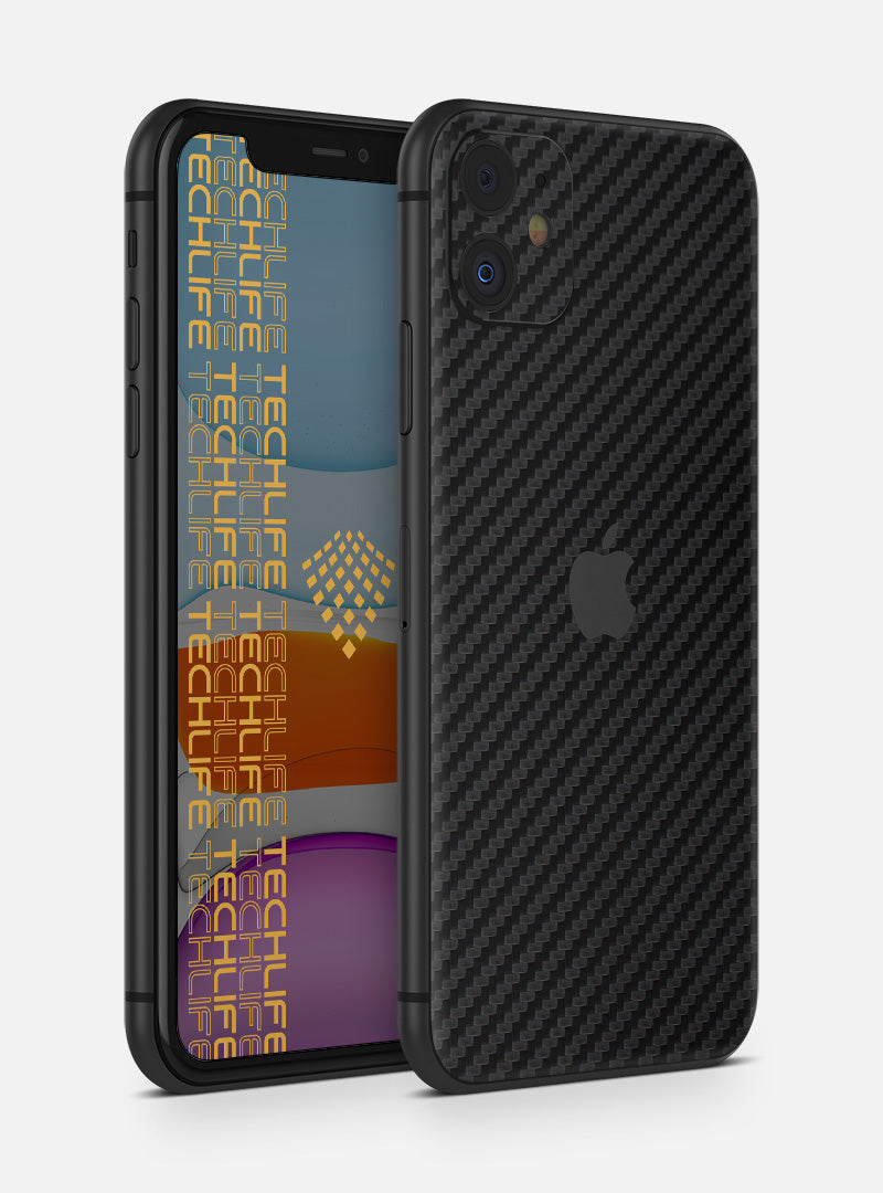 Skin  Black 3D Carbon para iPhone 11