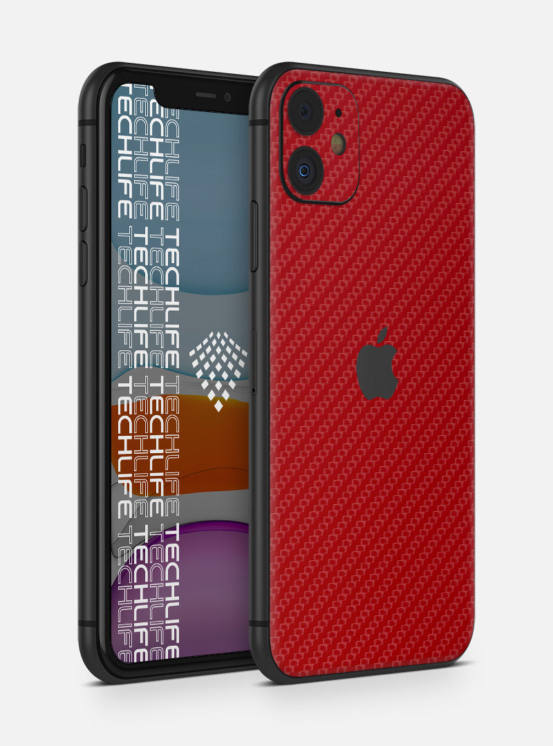 Skin Carbon Red para iPhone 11