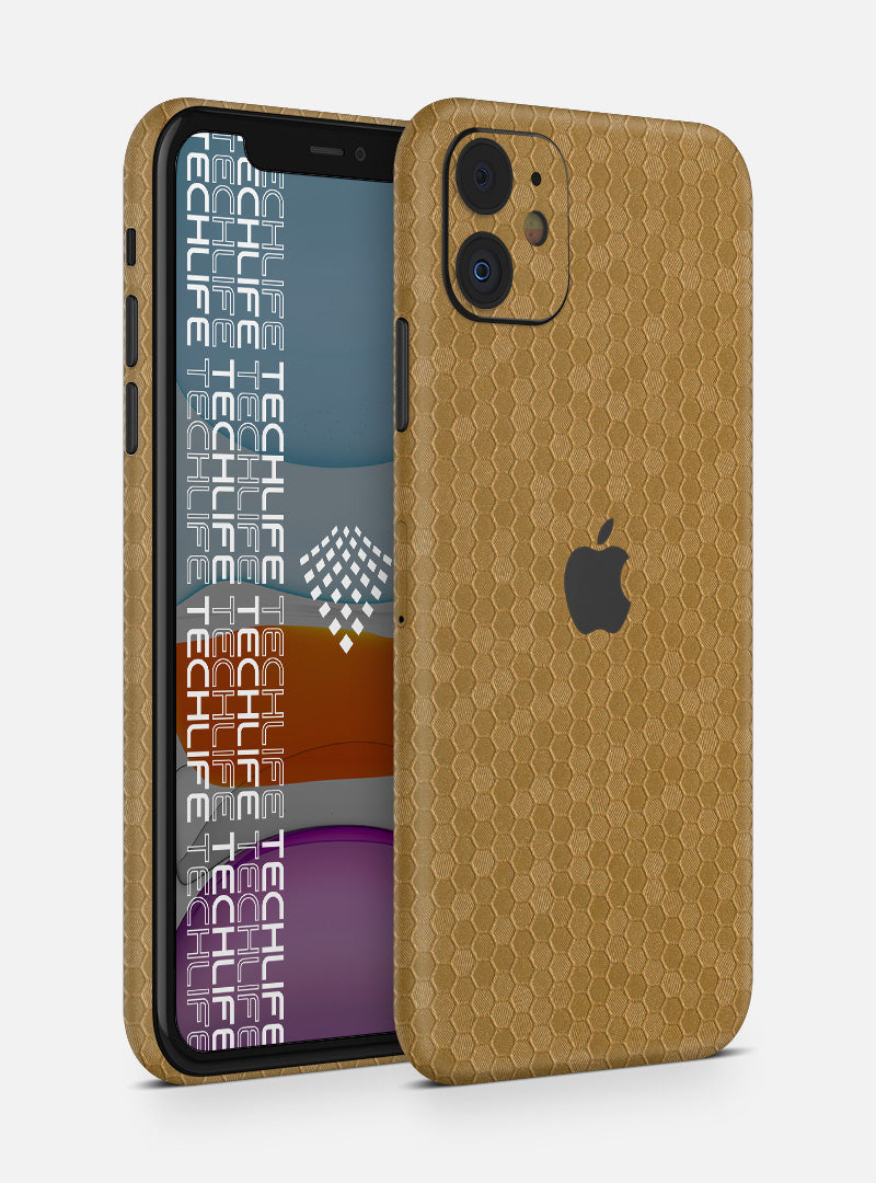 Skin Honeycomb Gold para iPhone 11