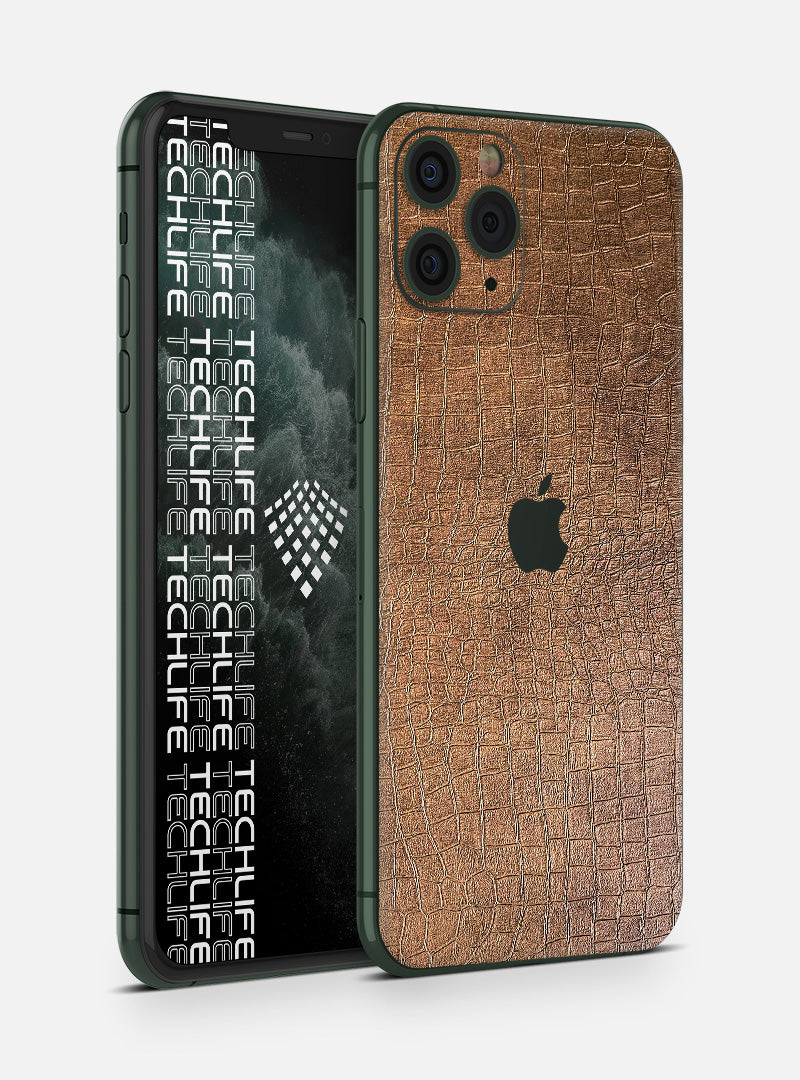 Skin Leather Reptile Brown para iPhone 11 Pro