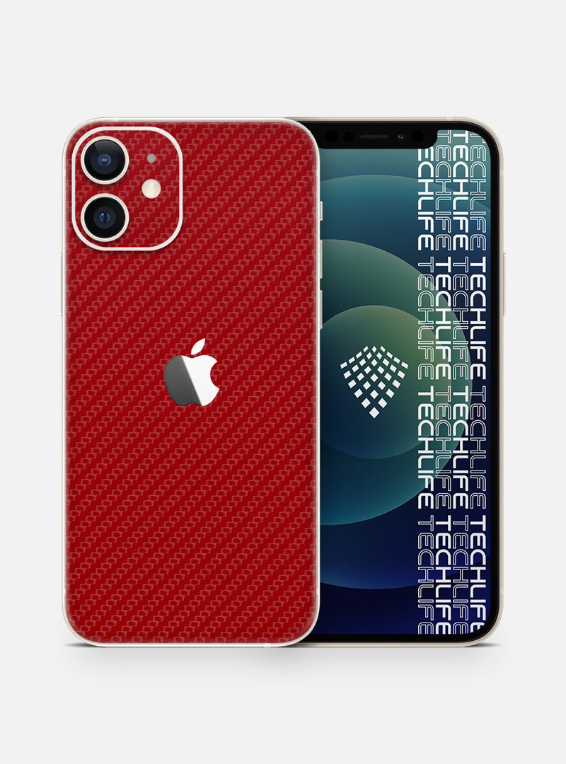 Skin Carbon Red para iPhone 12